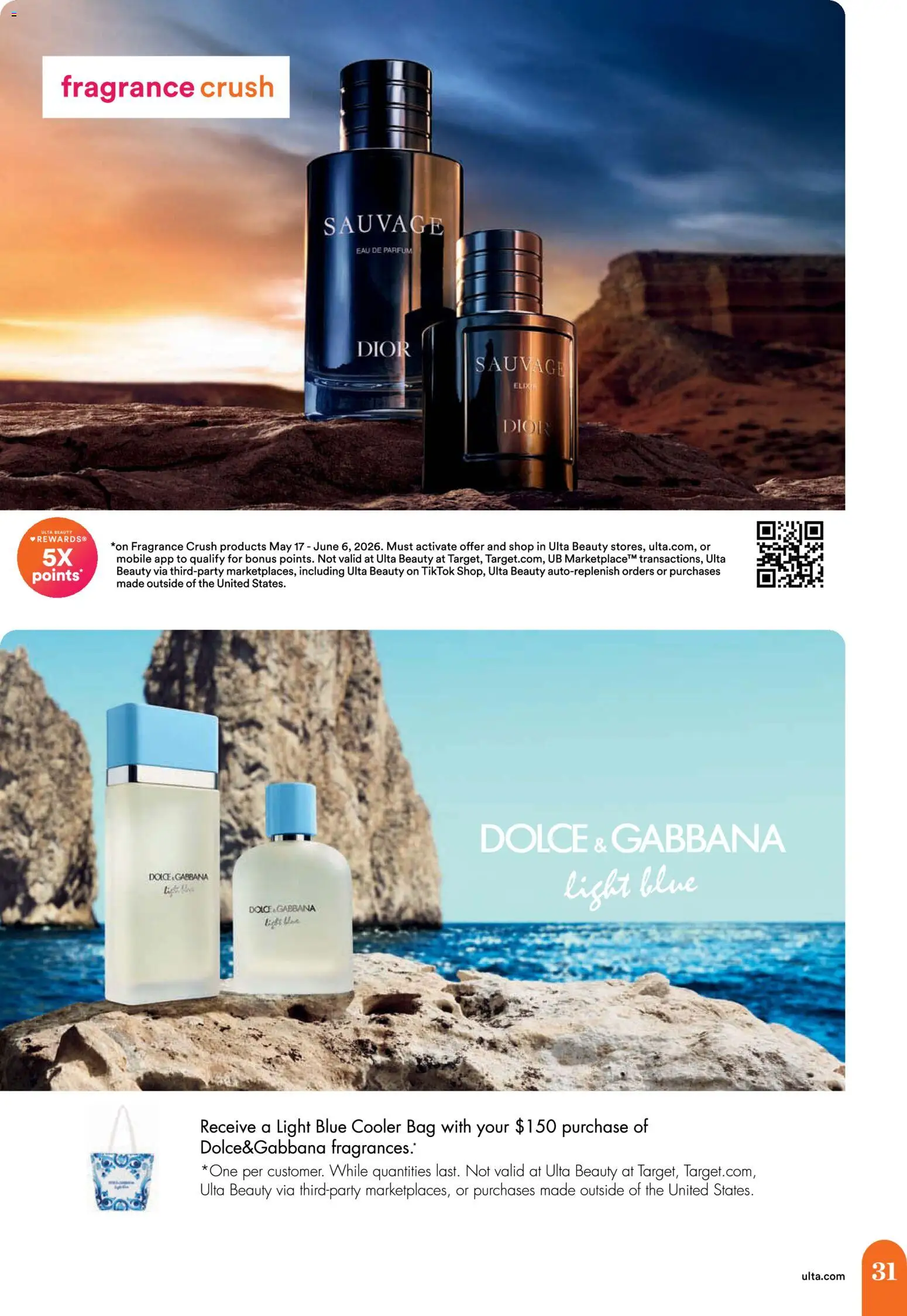 Ulta Beauty Weekly Ad - valid from 17.05.2026 | Page: 31 | Products: Fragrance, Bag