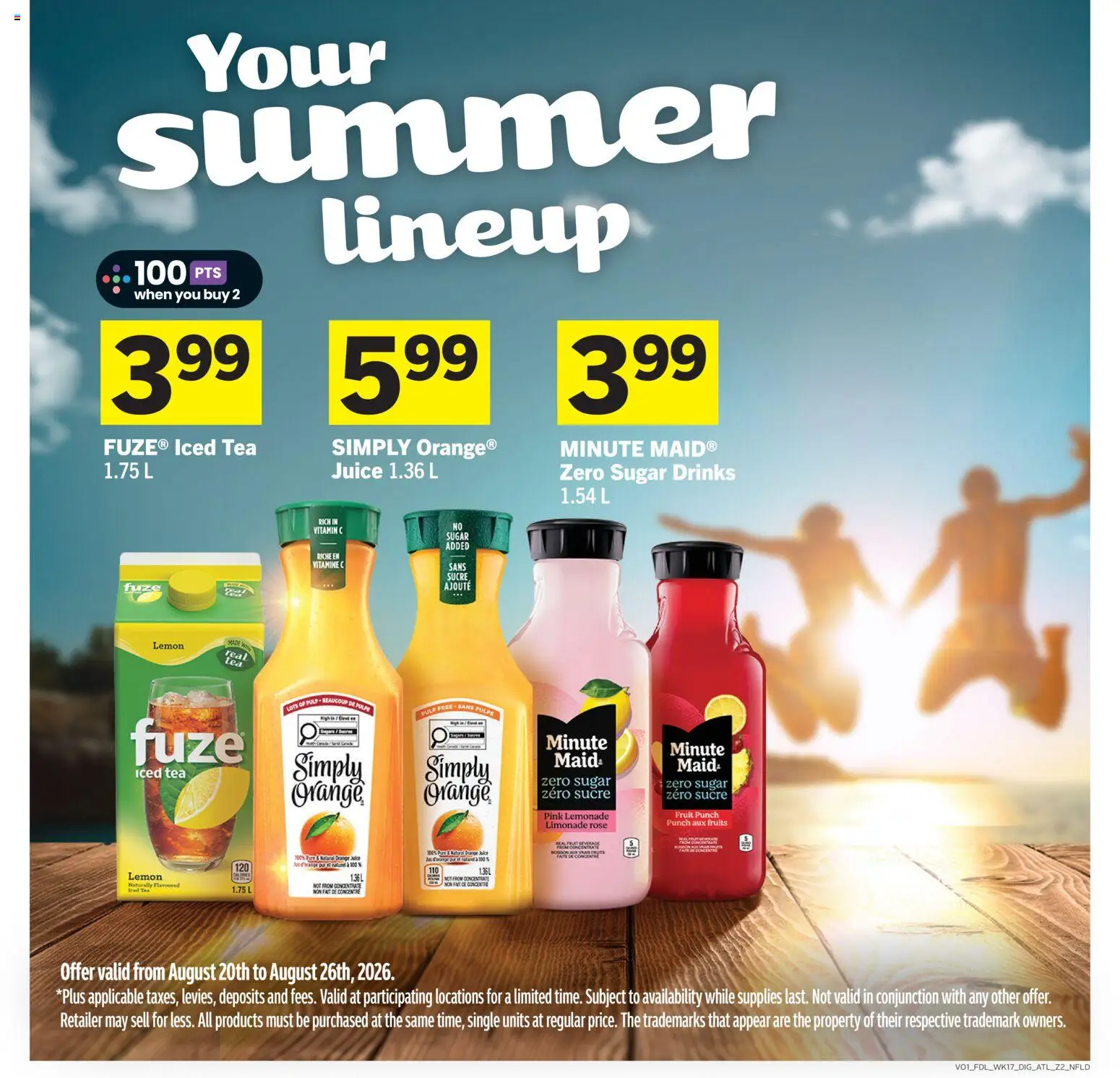 Foodland flyer valid from Aug 20, 2026 | Page: 11 | Products: Fruit, Drinks, Orange juice, Juice