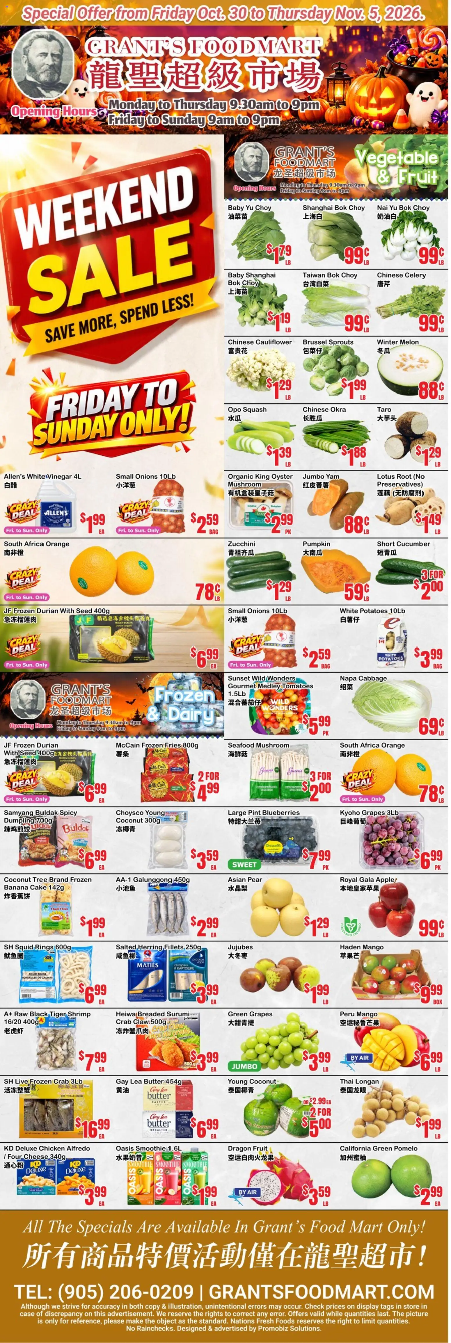 Oceans flyer valid from Oct 30, 2026 | Page: 1