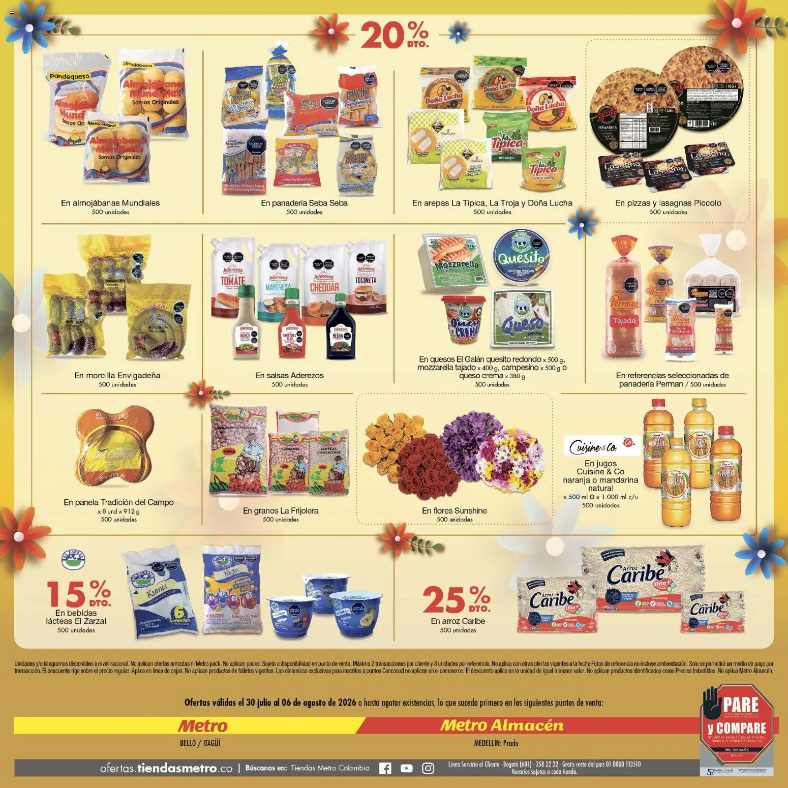 Metro revista - valida desde el 30/07/2026 | Página: 2 | Productos: Sobre, Tomate, Morcilla, Queso