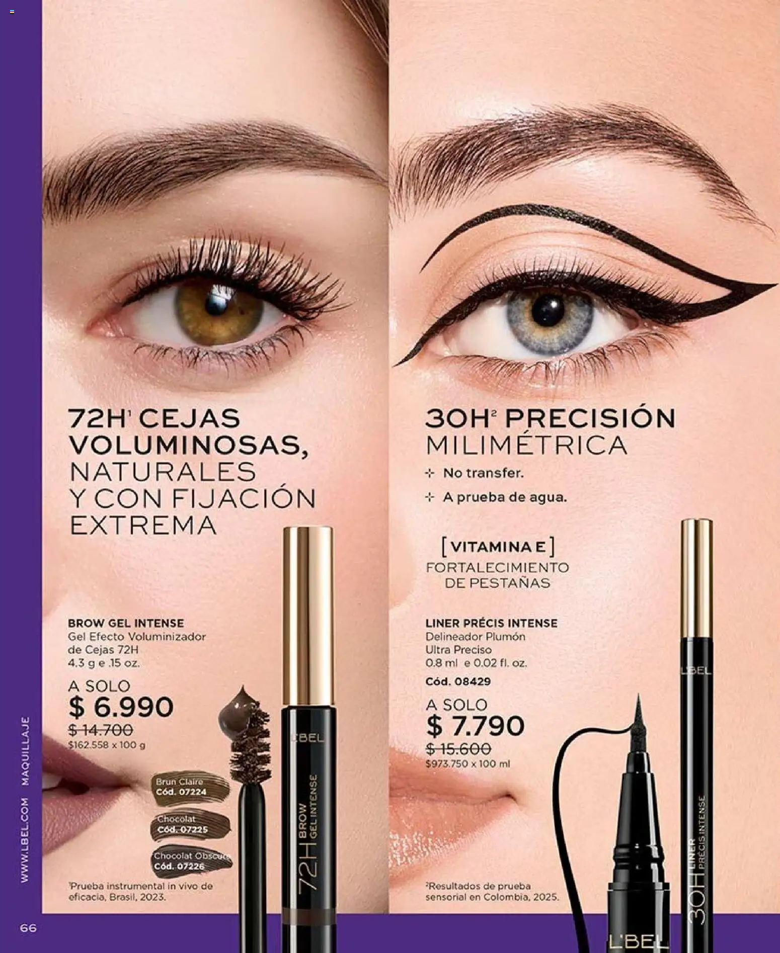 Catálogo L'Bel Campaña 13 │ válido desde el 26.07.2026 | Página: 66 | Productos: Maquillaje, Delineador, Plumón