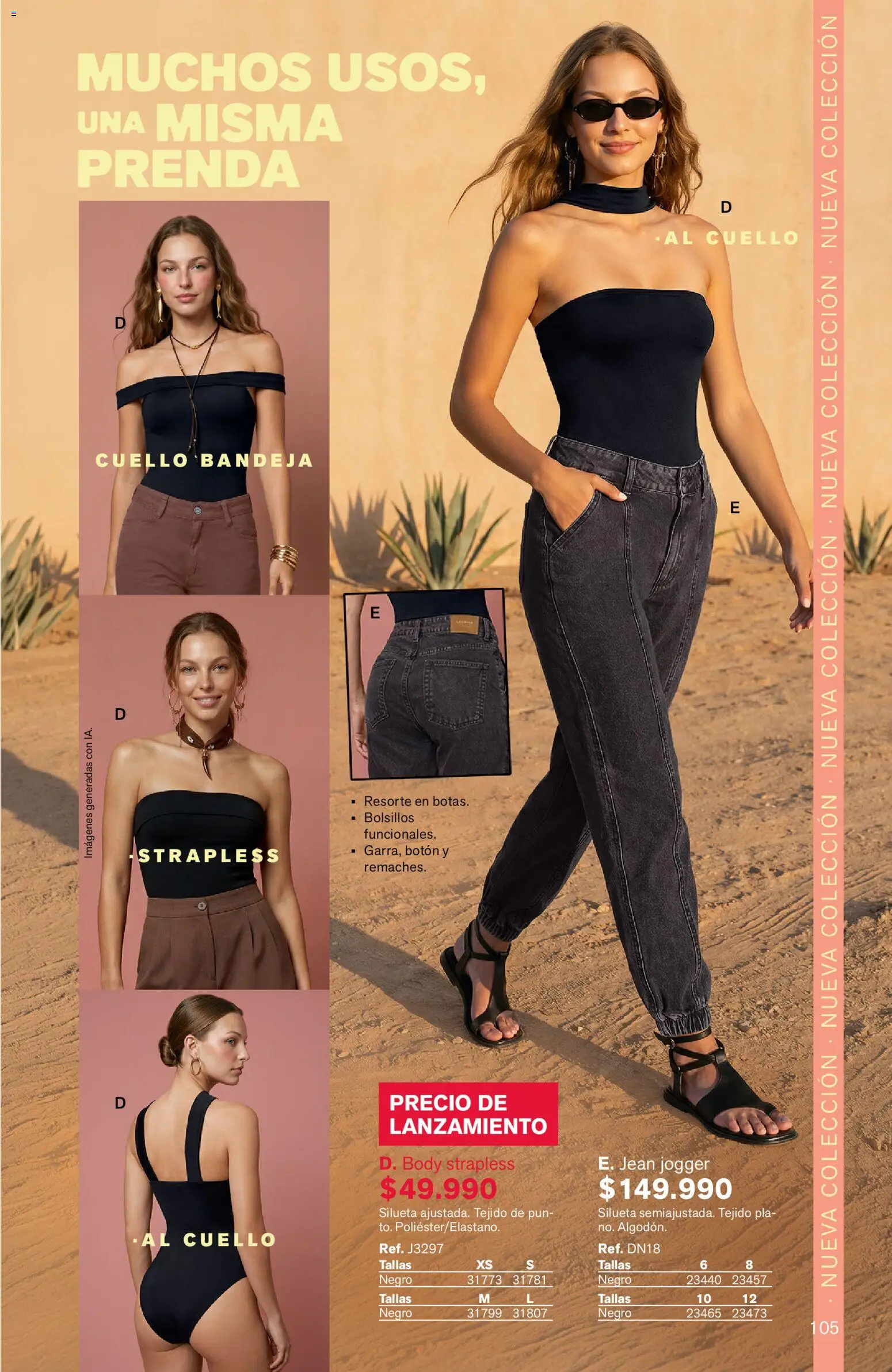 Leonisa revista - valida desde el 24/08/2026 | Página: 105 | Productos: Bolsillos, Body, Jean, Cuello