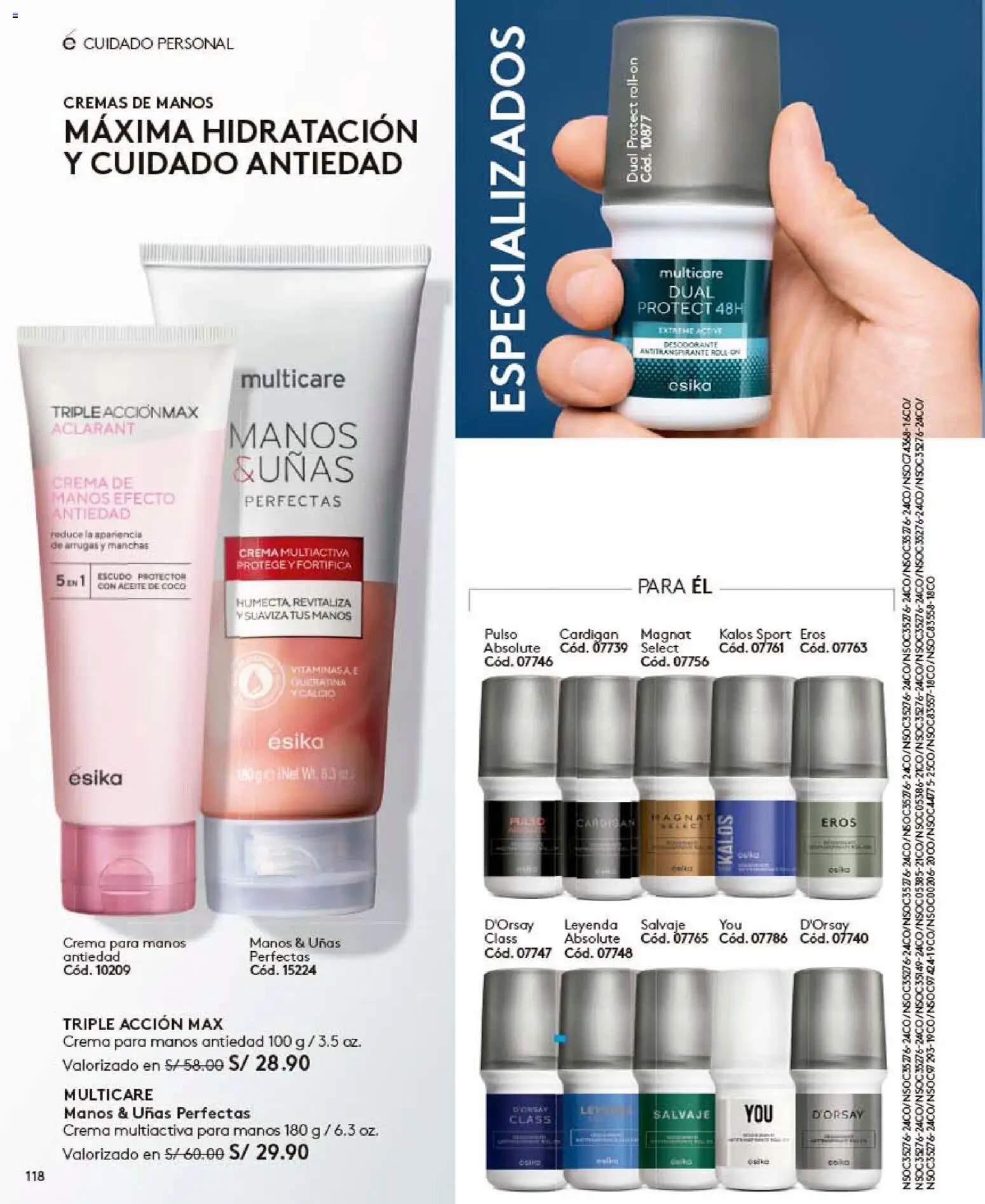 Catálogo Ésika válido desde 30.05.2026 | Página: 118 | Productos: Desodorante, Antitranspirante, Aceite, Crema