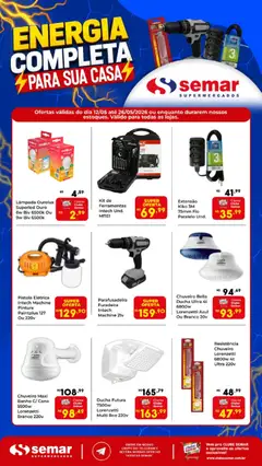 Semar Supermercado ofertas Para Sua Casa - Pré-Visualização do folheto da loja Semar Supermercado, válido de 12.05.2026