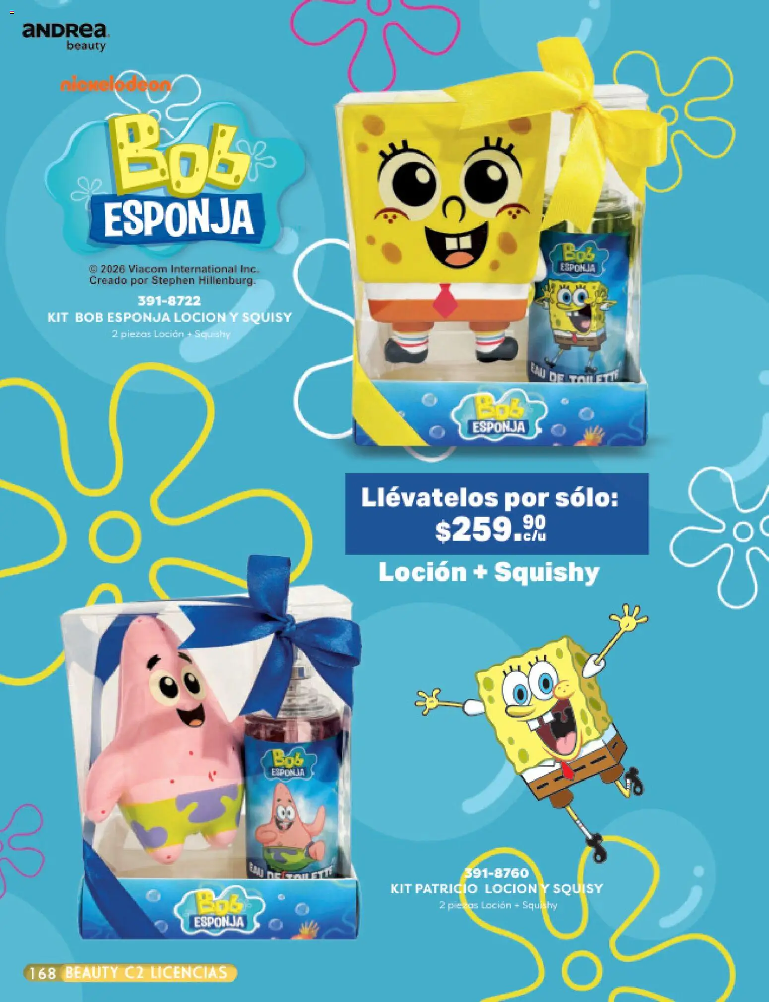 Nuevas ofertas de Andrea válidas en toda la República Mexicana desde el 24.05.2026. ¡Encuentra las mejores ofertas en Andrea catálogo Beauty! | Página: 168 | Productos: Esponja, Loción, Eau de toilette