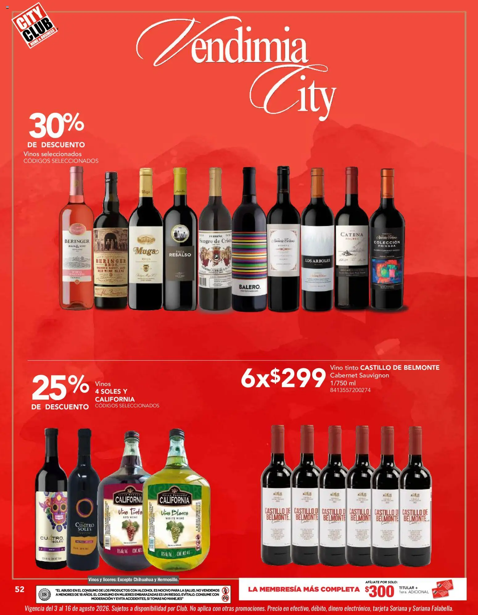 Nuevas ofertas de City Club válidas en toda la República Mexicana desde el 03/08/2026. ¡Encuentra las mejores ofertas en City Club catálogo! | Página: 52