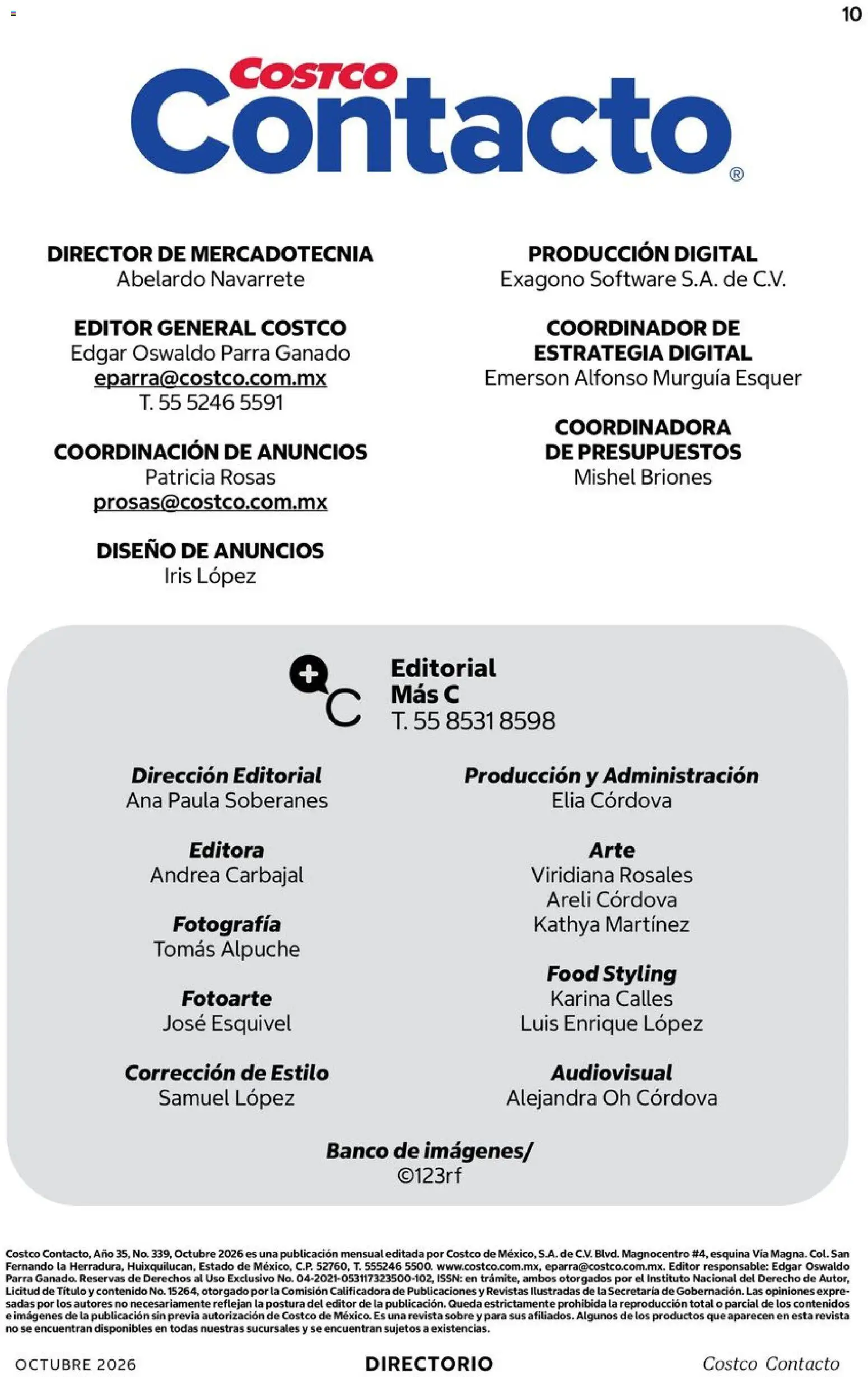 Nuevas ofertas de Costco válidas en toda la República Mexicana desde el 01/10/2026. ¡Encuentra las mejores ofertas en Costco catálogo Octubre! | Página: 10