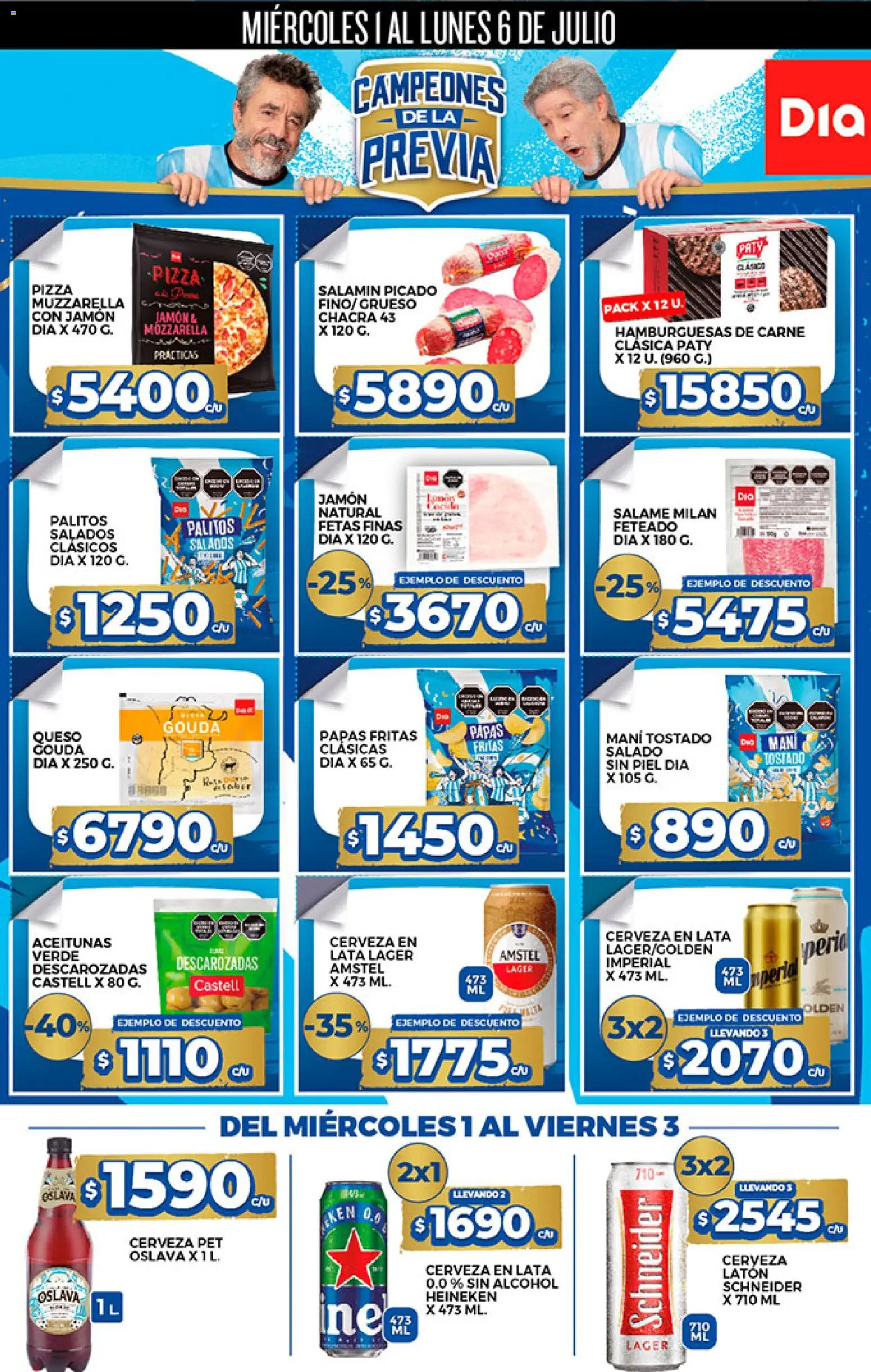 Supermercado DIA Ofertas │ válido desde el 01/07/2026 | Página: 5 | Productos: Aceitunas, Mani, Cerveza, Papas fritas