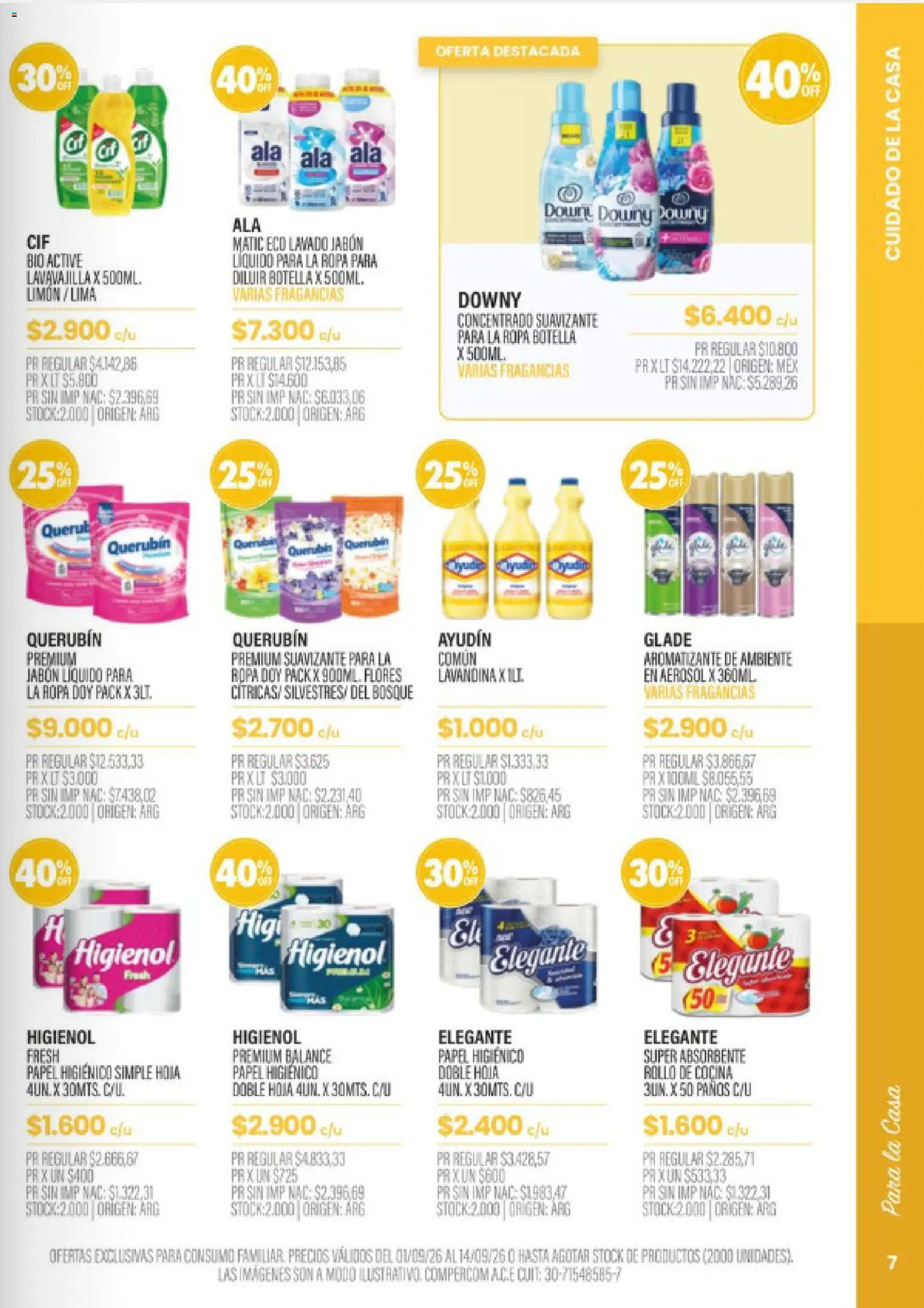 Pigmento - Septiembre 26 │ válido desde el 01/09/2026 | Página: 7 | Productos: Lima, Jabón, Ropa, Aromatizante de ambiente