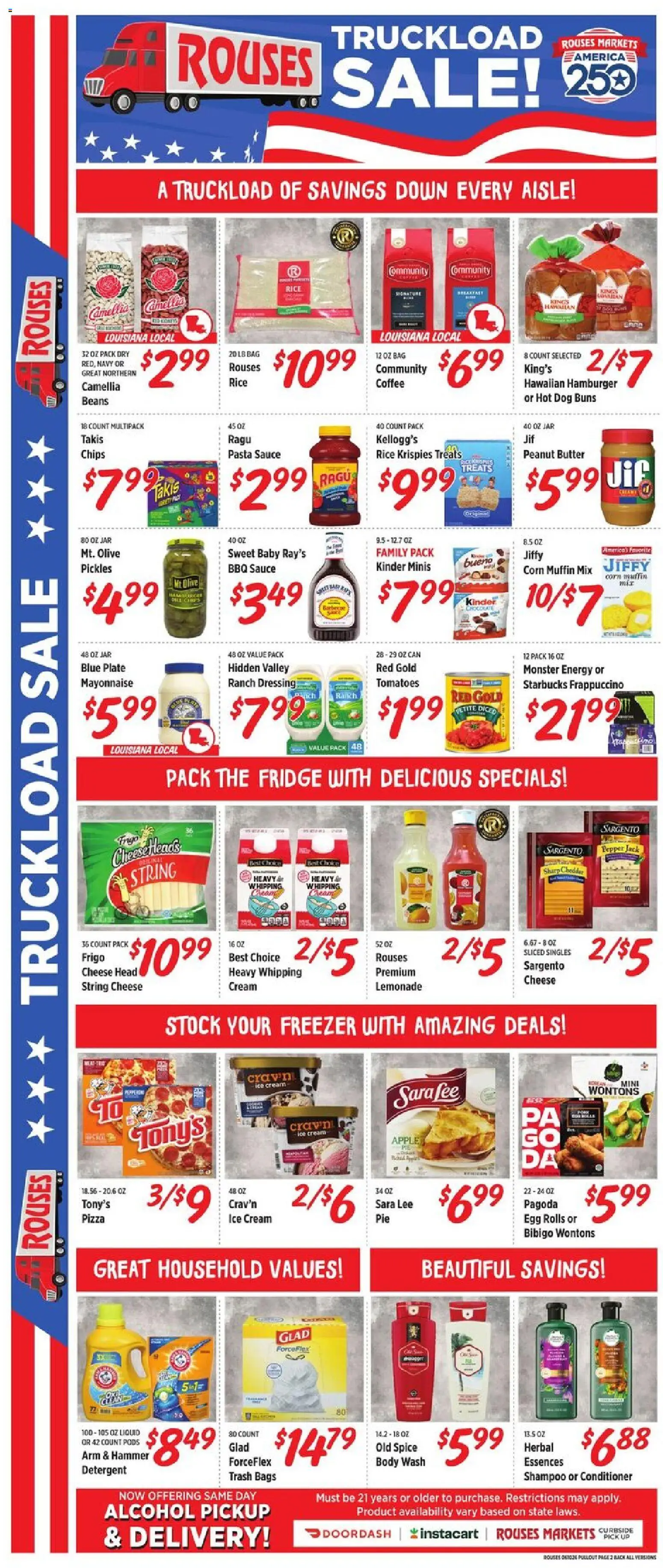 Rouses Weekly Ad - valid from 10.06.2026 | Page: 3 | Products: Hammer, Detergent, Pepper, Freezer