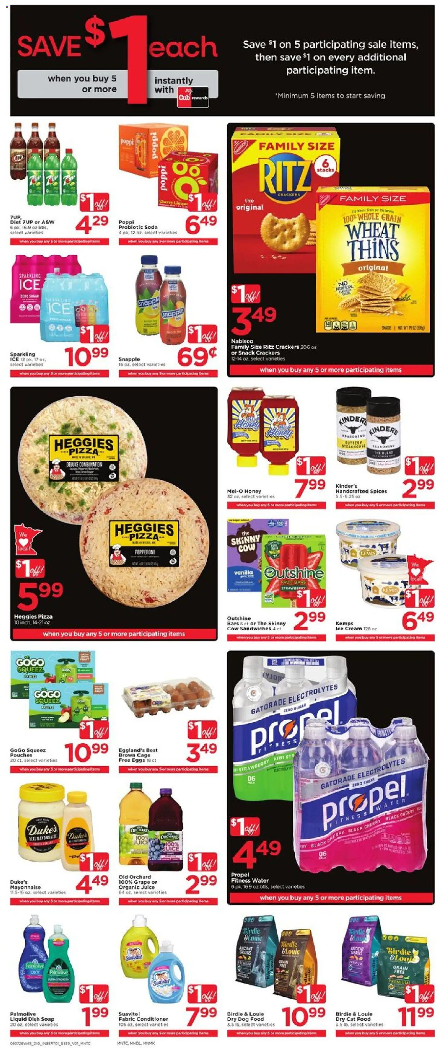 Cub Foods Weekly Ad - valid from 07.06.2026 | Page: 8 | Products: Juice, Soap, Kiwi, Ice cream