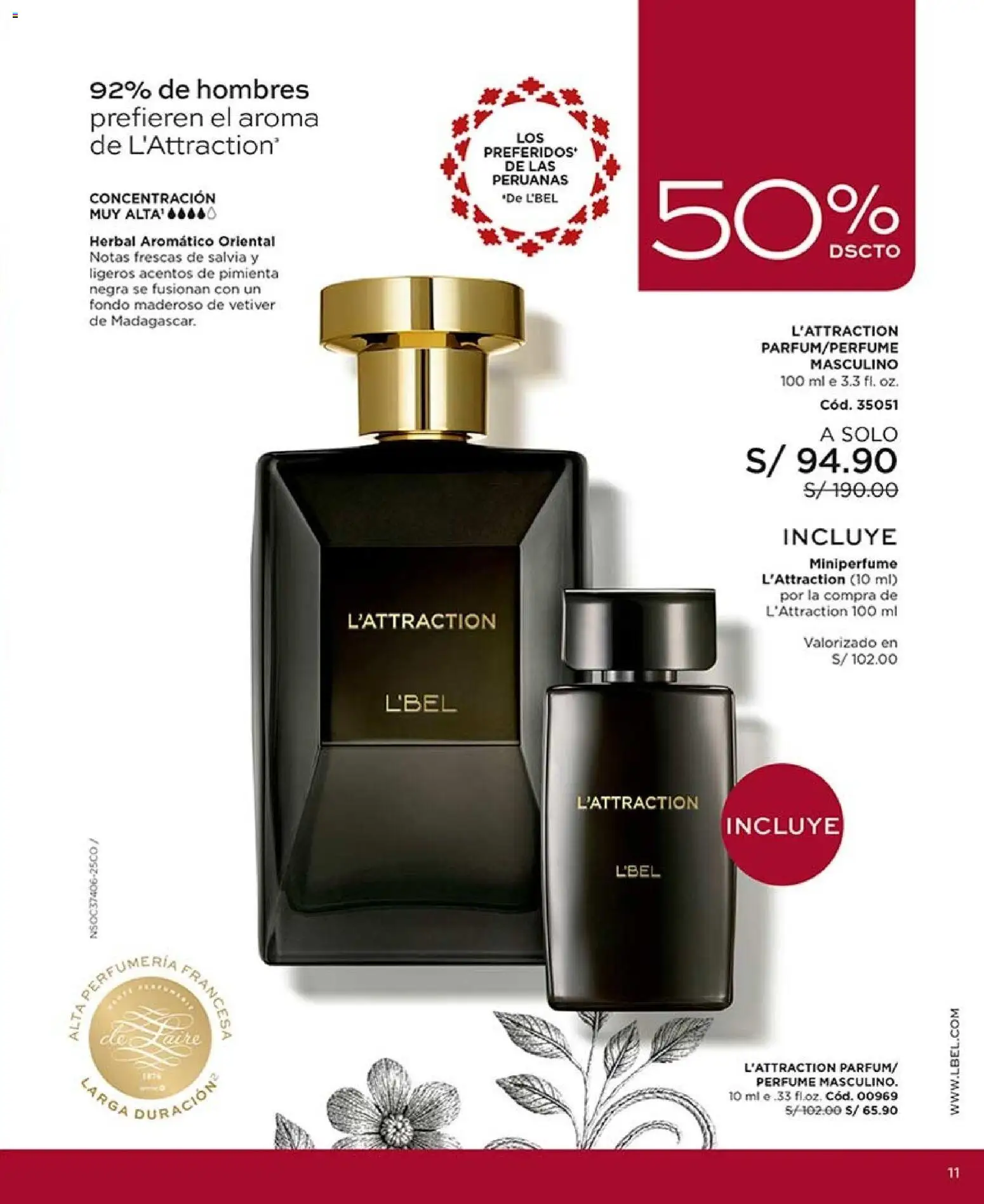 Catálogo L'Bel válido desde 20/06/2026 | Página: 11 | Productos: Perfume
