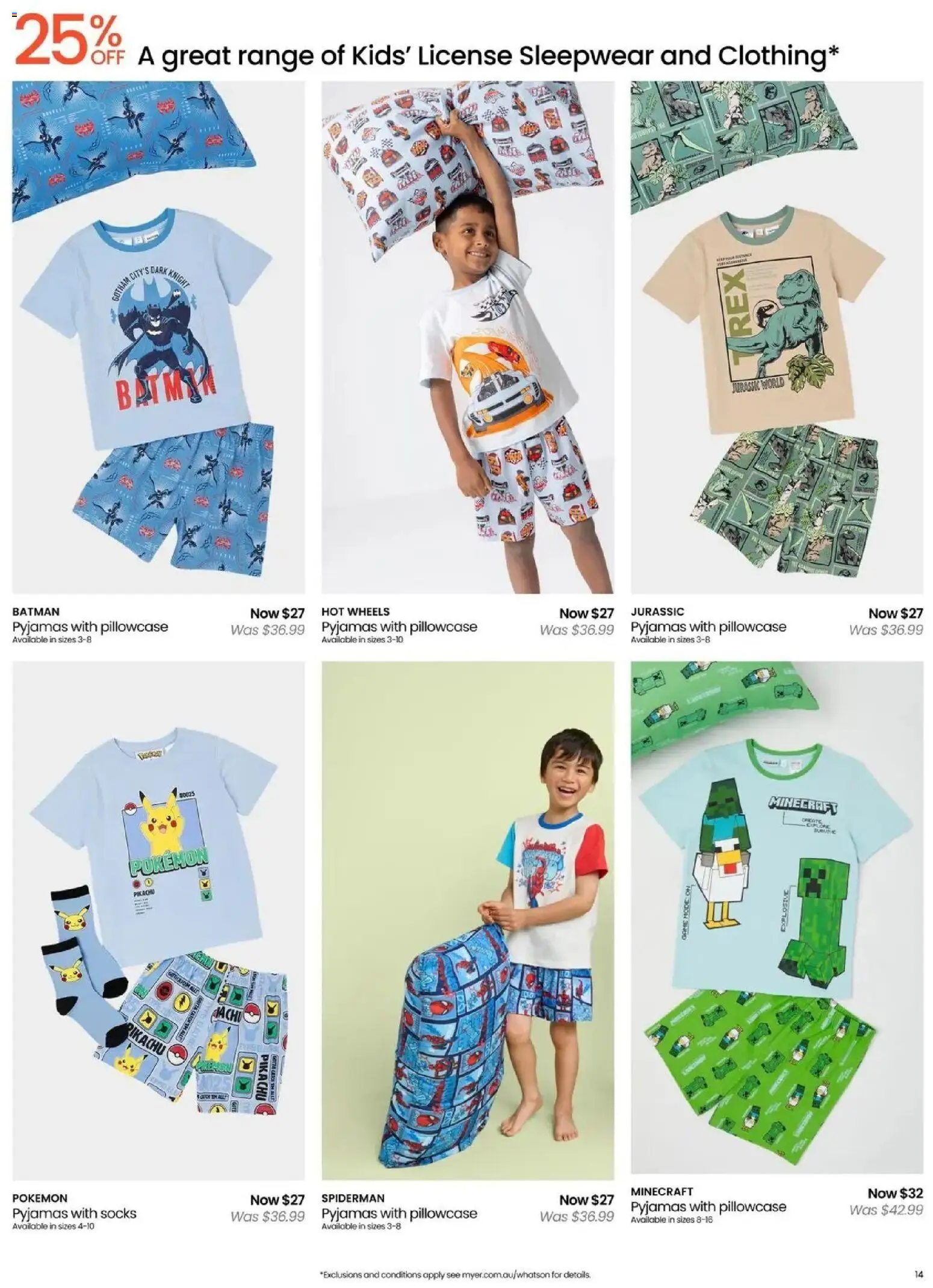Myer - Toy Sale - 14/09/2026 > weekly / monthly specials | Page: 16 | Products: Sleepwear, Socks, Pyjamas
