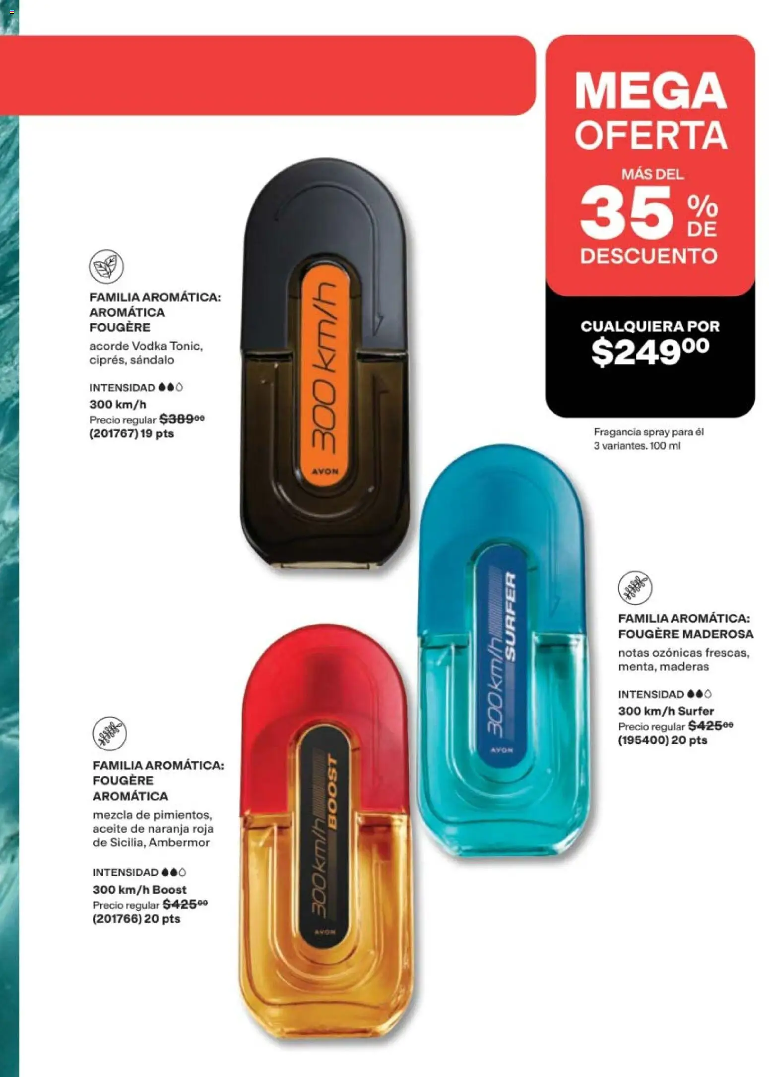 Nuevas ofertas de AVON válidas en toda la República Mexicana desde el 11/09/2026. ¡Encuentra las mejores ofertas en AVON campaña 14 2026! | Página: 89 | Productos: Aceite, Fragancia, Vodka