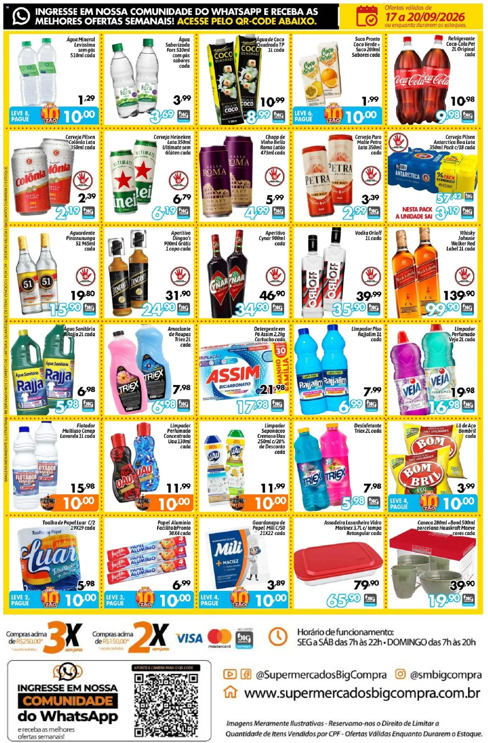 Big Compra Folheto - válido de 17/09/2026 | Página: 4 | Produtos: Pó, Caneca, Água, Guardanapo