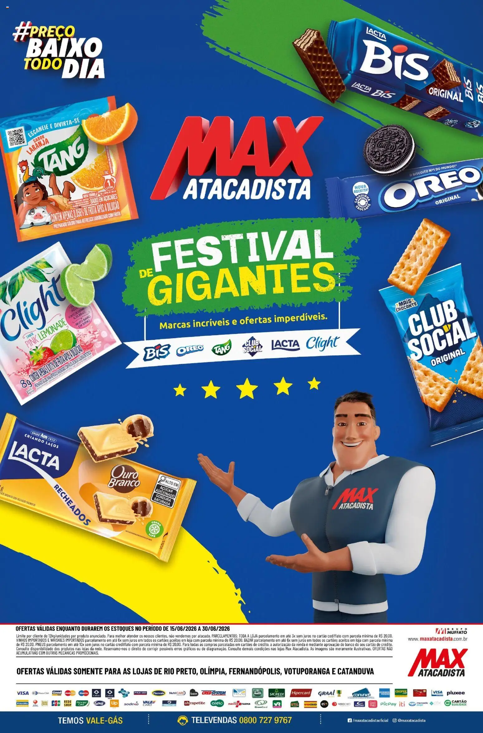 Max Atacadista Folheto - válido de 15.06.2026 | Página: 2 | Produtos: Biscoito, Banco, Pneus, Açúcar