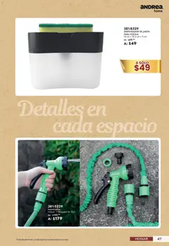 Vista previa de Andrea catálogo Lo mejor para tu hogar, nuevo folleto de la tienda, válido en México a partir del 21/06/2026 | Página: 47 | Productos: Manguera, Cocina, Jabón