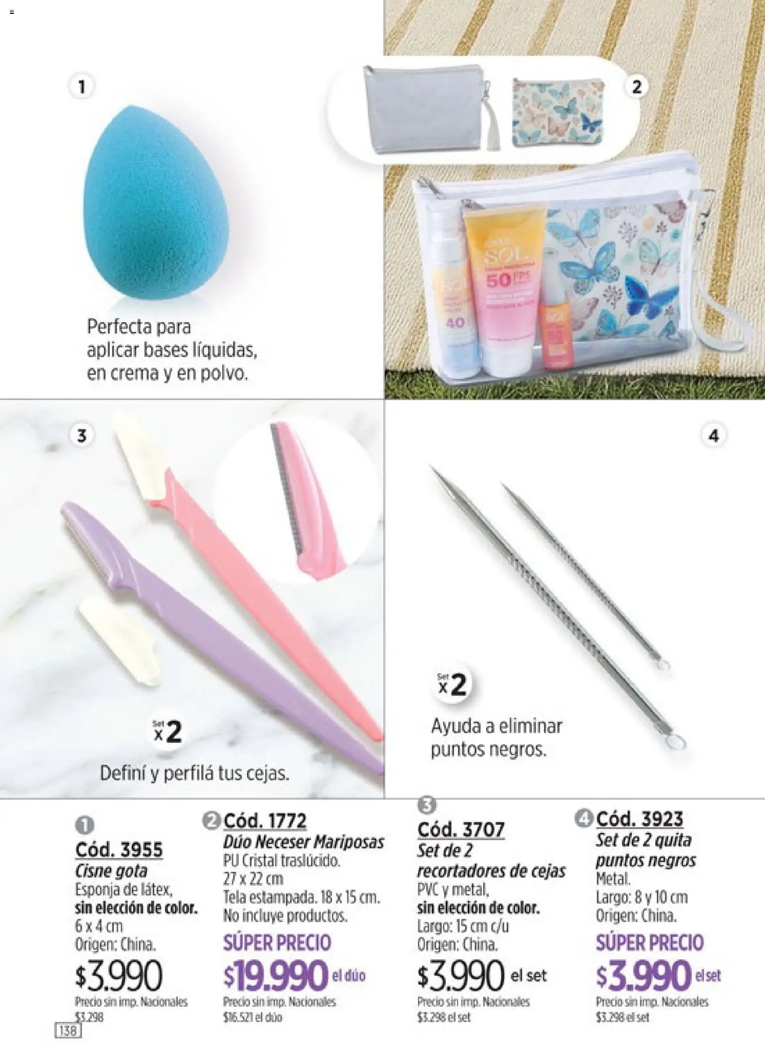 Catálogo Amodil Campaña 12 │ válido desde el 30/06/2026 | Página: 138 | Productos: Neceser, Esponja, Crema