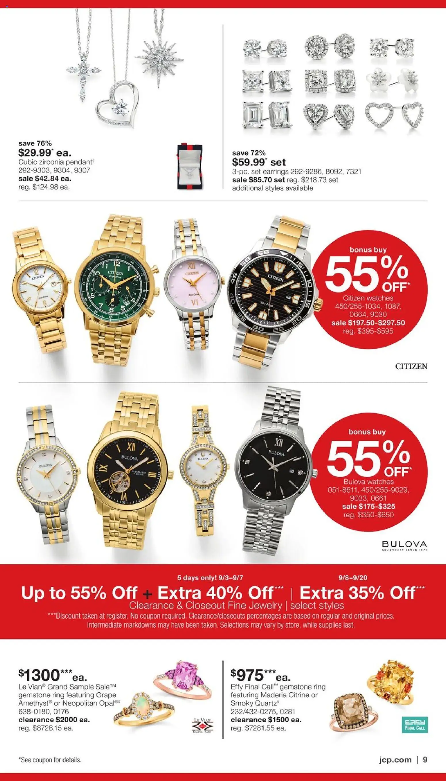 JCPenney Jewelry Sale - valid from 09/03/2026 | Page: 8 | Products: Watches, Ring