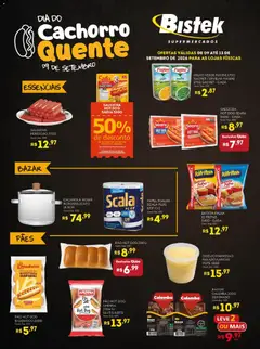 Bistek Supermercados ofertas Dia do Cachorro Quente - Pré-Visualização do folheto da loja Bistek Supermercados, válido de 09/09/2026