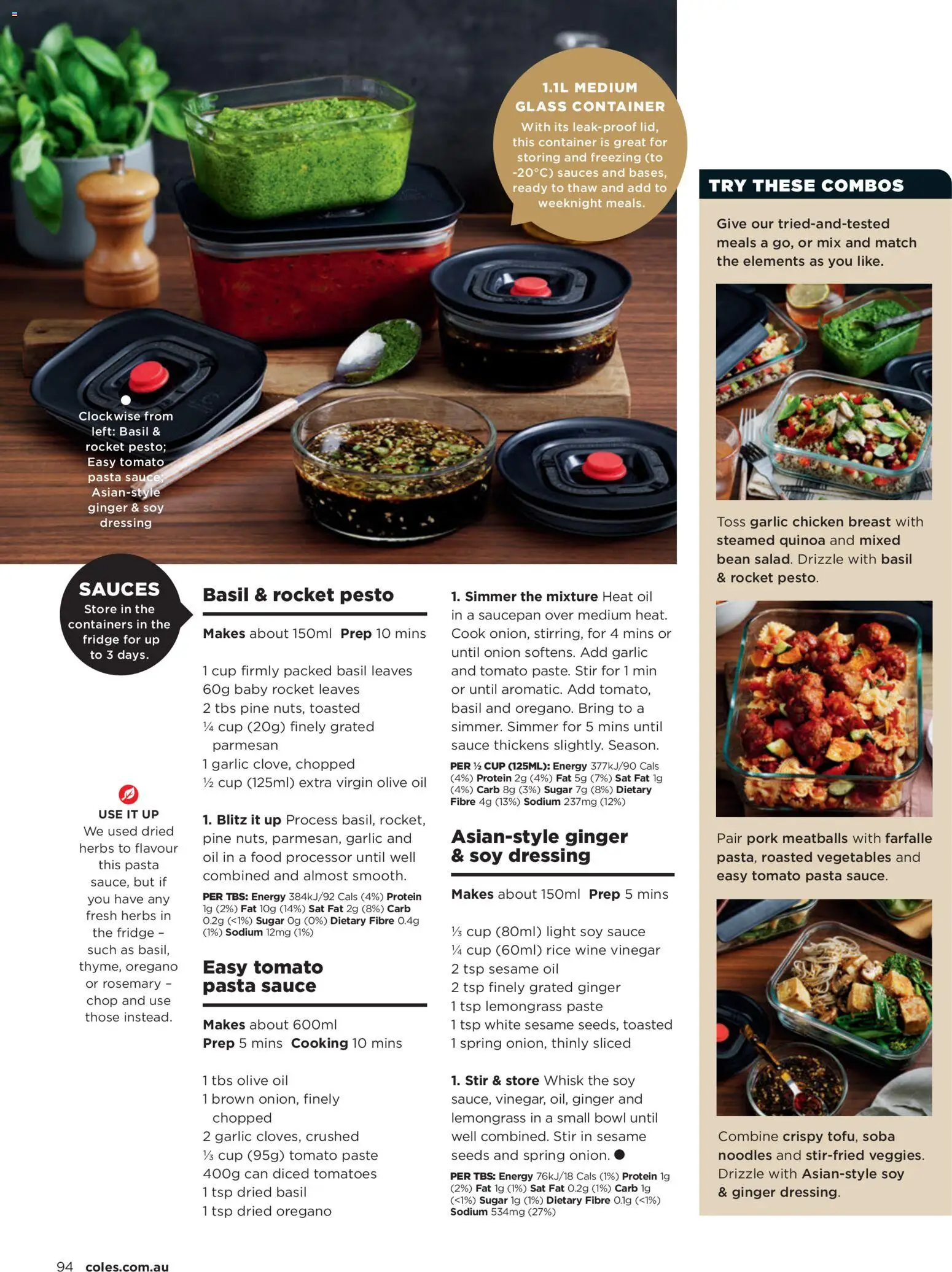 Coles catalogue - valid from 01/07/2026 | Page: 94 | Products: Pork, Noodles, Oregano, Olive oil