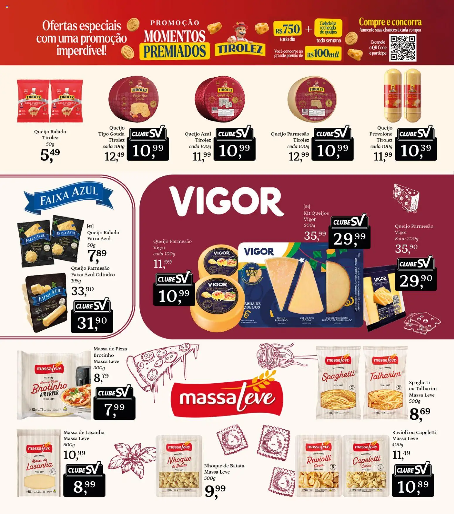 Supermercados São Vicente Folheto - válido de 01/07/2026 | Página: 12 | Produtos: Pizza, Parmesão, Carne, Gouda