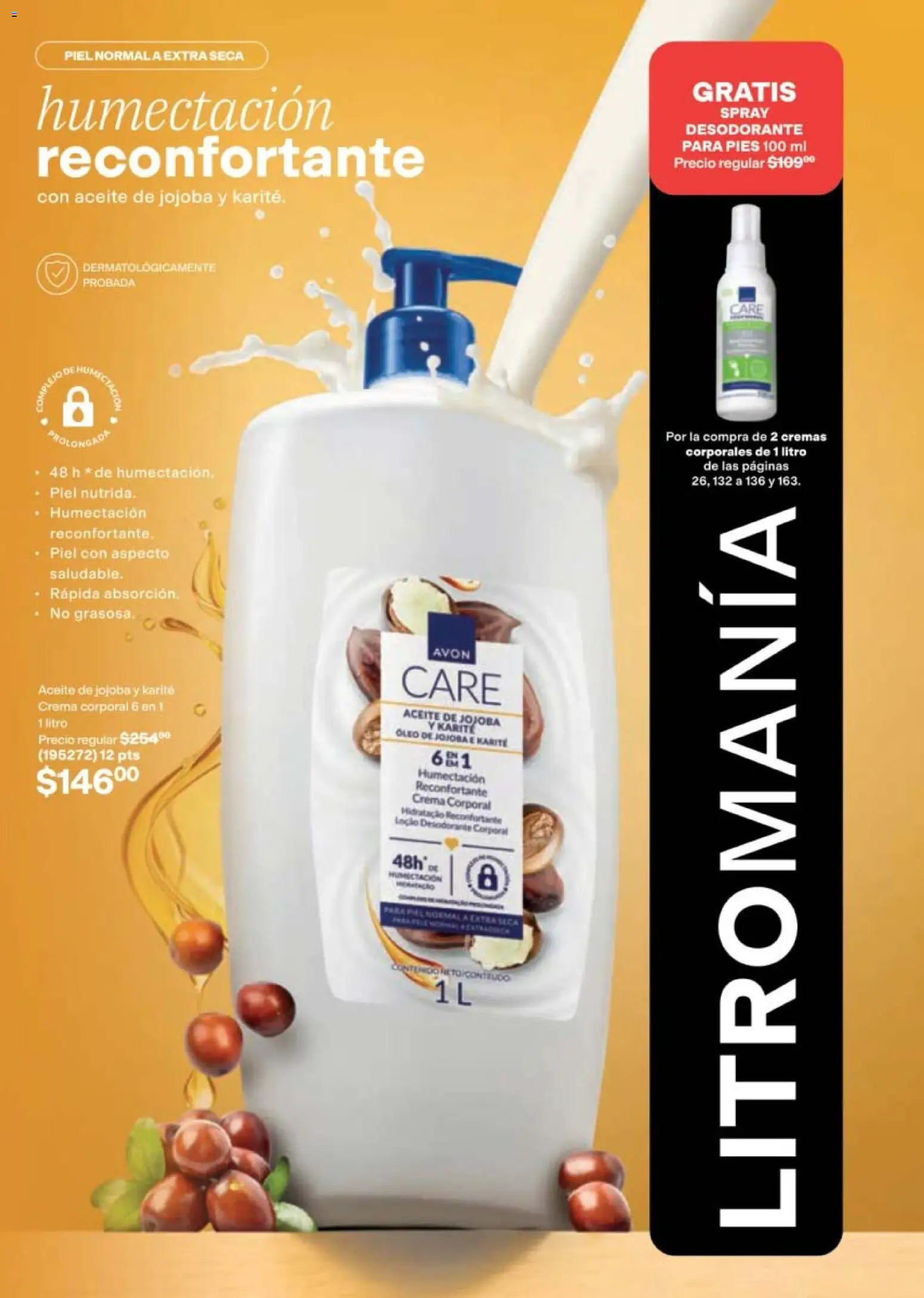 Nuevas ofertas de AVON válidas en toda la República Mexicana desde el 11/09/2026. ¡Encuentra las mejores ofertas en AVON campaña 14 2026! | Página: 131 | Productos: Desodorante, Crema, Aceite, Crema corporal