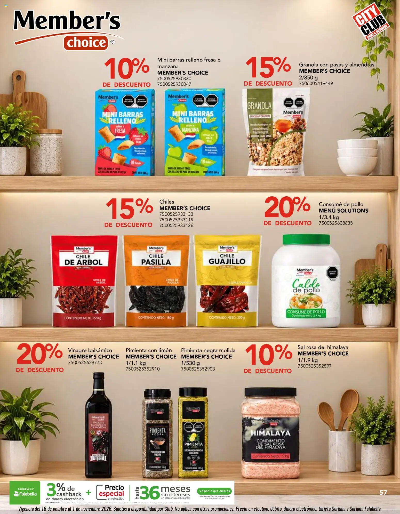 Nuevas ofertas de City Club válidas en toda la República Mexicana desde el 01/10/2026. ¡Encuentra las mejores ofertas en City Club catálogo! | Página: 57