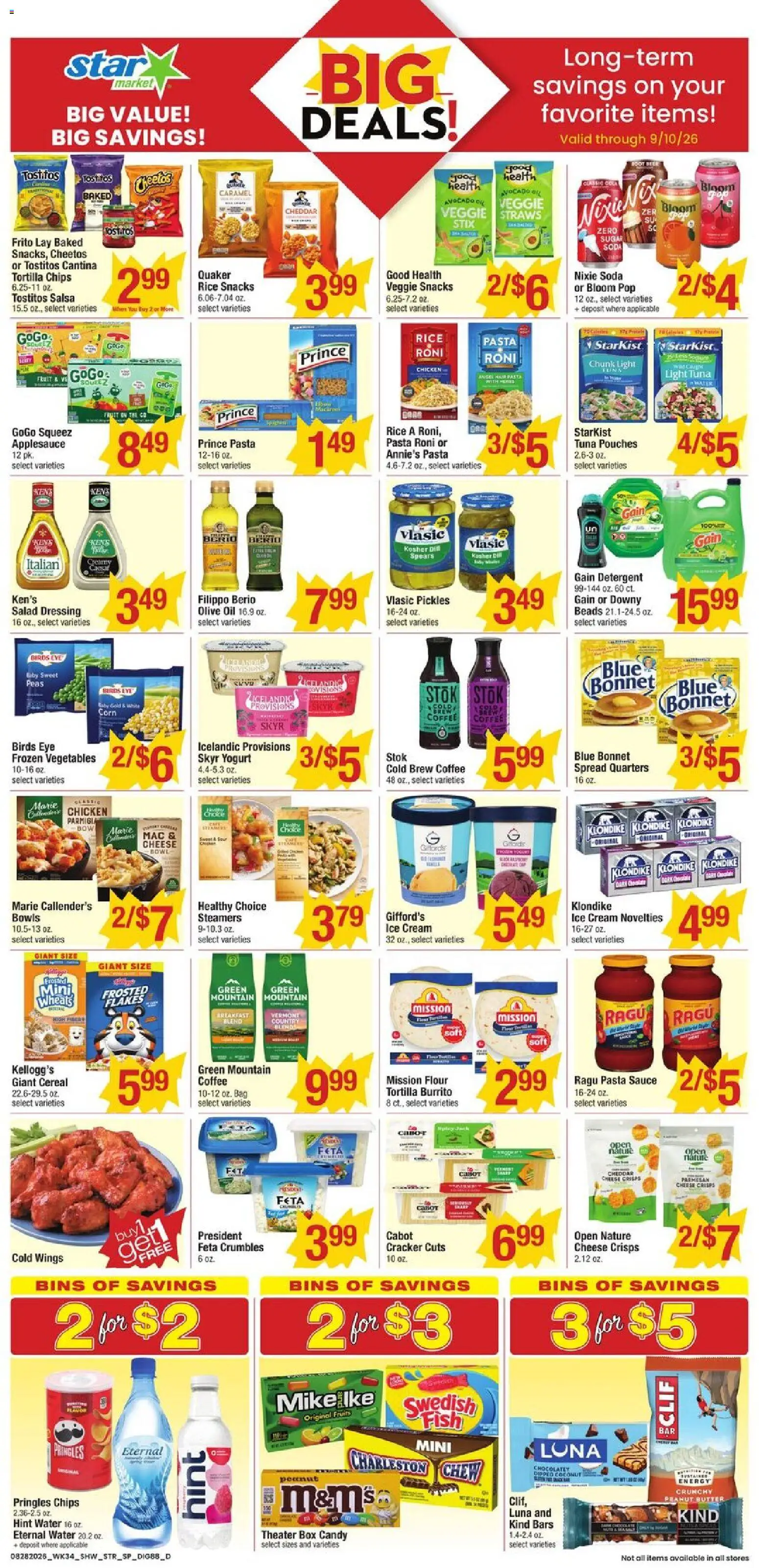 Star Market Weekly Ad - valid from 08/28/2026 | Page: 8 | Products: Spread, Cream, Avocado, Dressing