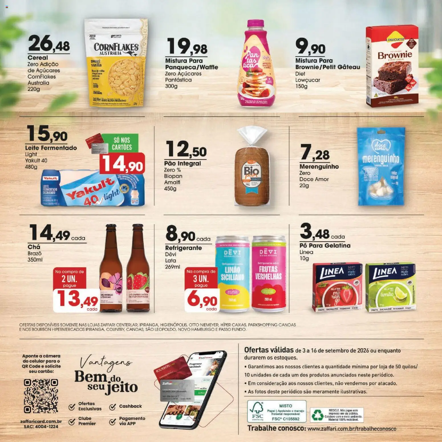 Zaffari Folheto - válido de 03/09/2026 | Página: 10 | Produtos: Bourbon, Milho, Cornflakes, Leite fermentado