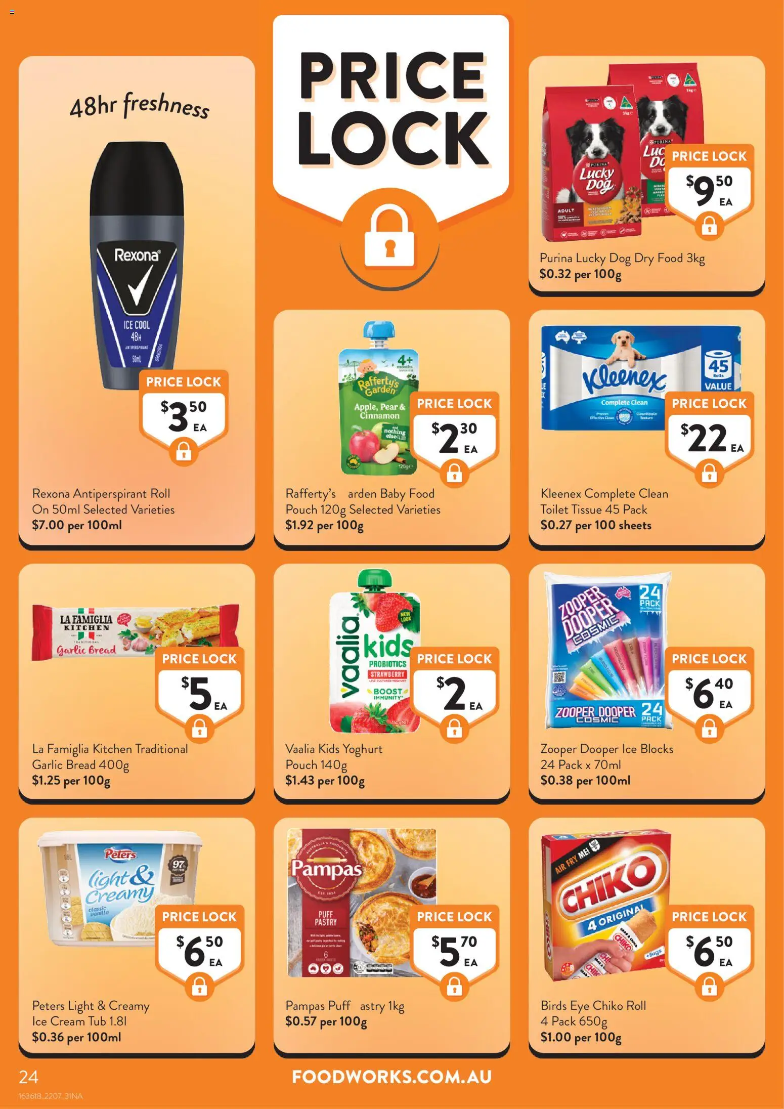 Foodworks catalogue - valid from 22/07/2026 | Page: 24 | Products: Yoghurt, Pastry, Baby food, Garlic