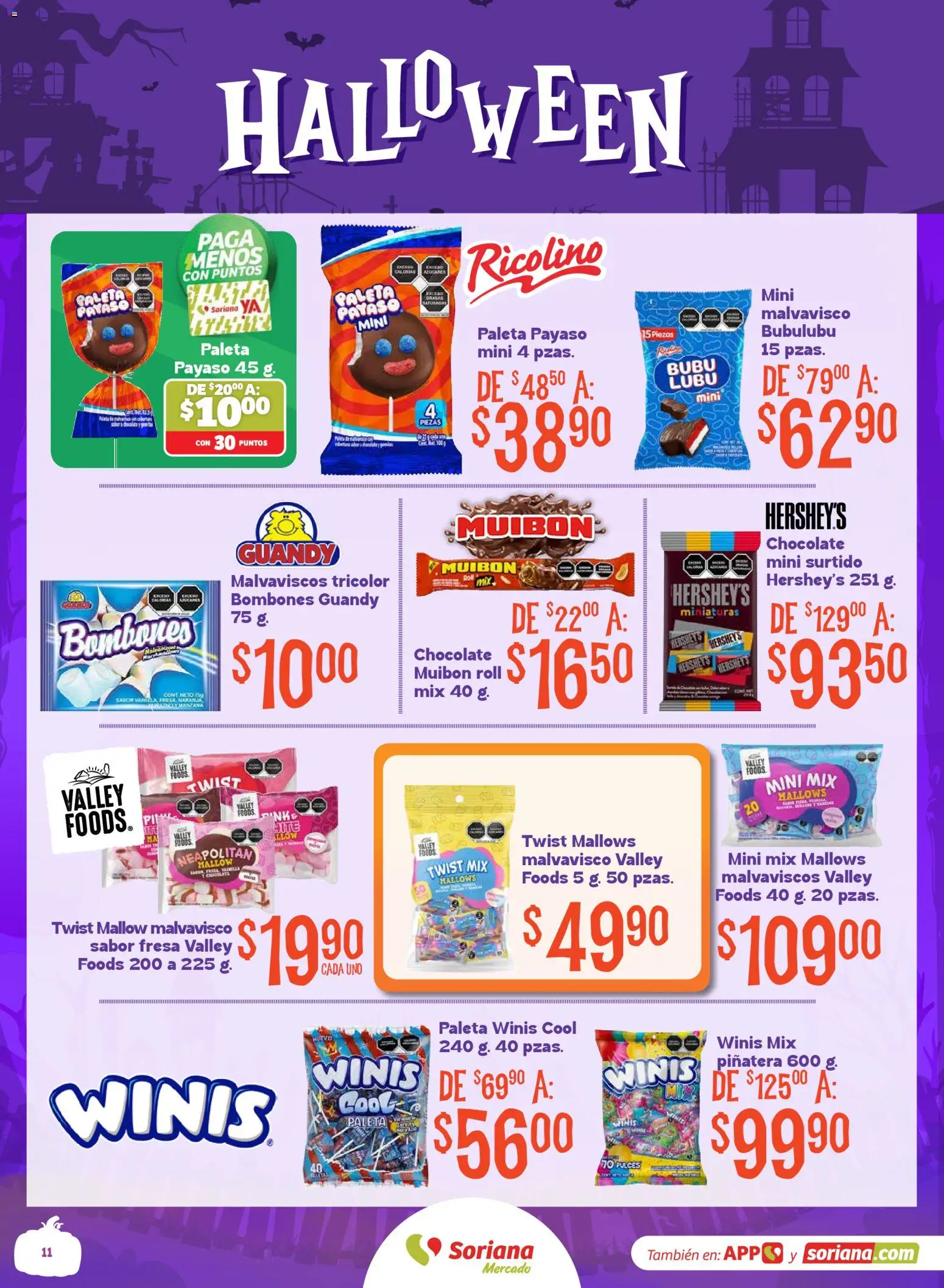 Nuevas ofertas de Soriana válidas en toda la República Mexicana desde el 08/09/2026. ¡Encuentra las mejores ofertas en Soriana Halloween y Día de muertos Mercado Nacional! | Página: 11
