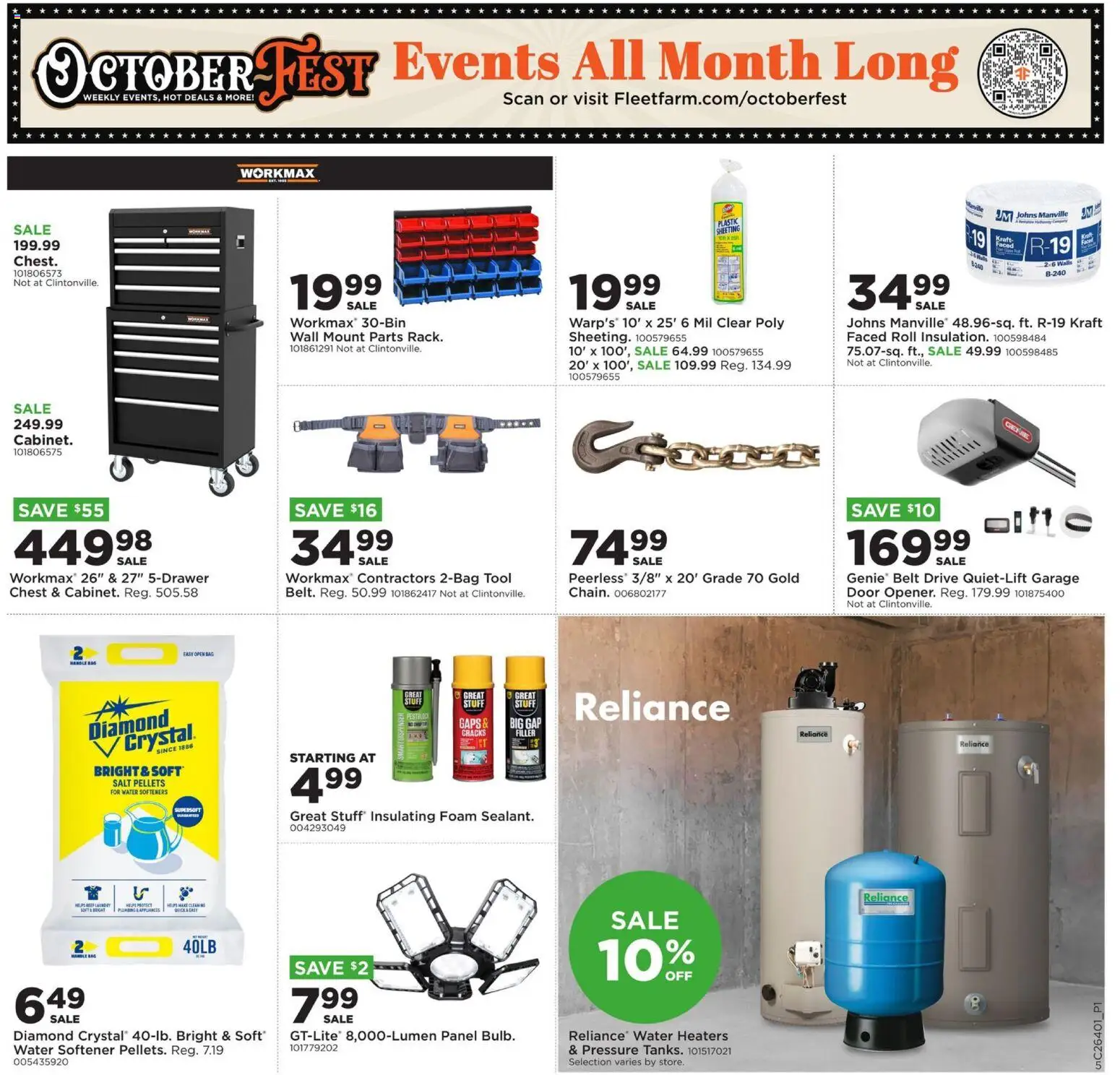 Mills Fleet Farm Weekly Ad - valid from 09/28/2026 | Page: 8 | Products: Water, Salt, Belt, Bag