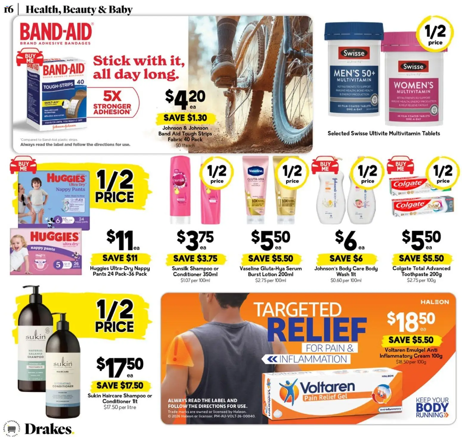 Drakes catalogue - valid from 22.04.2026 | Page: 16 | Products: Shampoo, Conditioner, Multivitamin, Nutrients