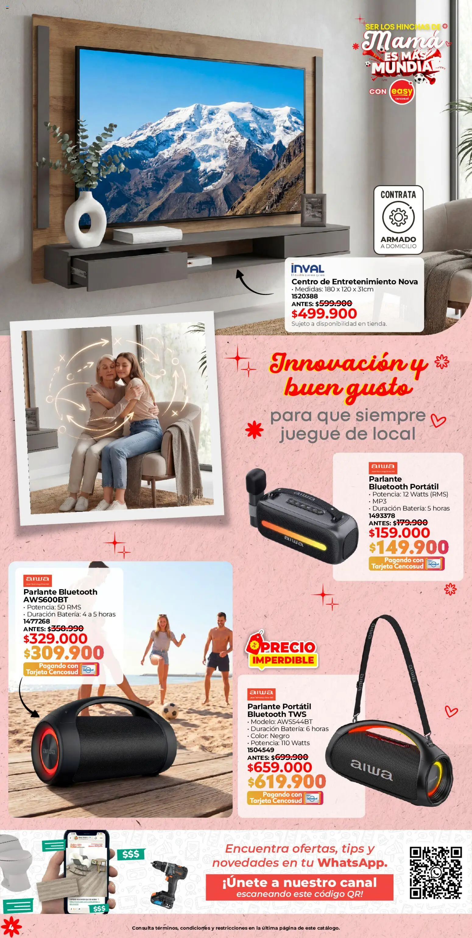 Easy revista - valida desde el 06.05.2026 | Página: 4 | Productos: Mp3, Batería, Parlante