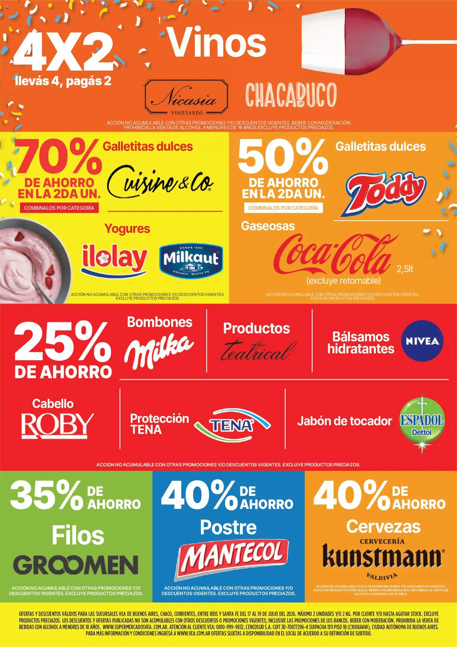 Vea - Fin de semana de ahorro | BA Nea │ válido desde el 17/07/2026 | Página: 11 | Productos: Galletitas, Bombones, Jabón