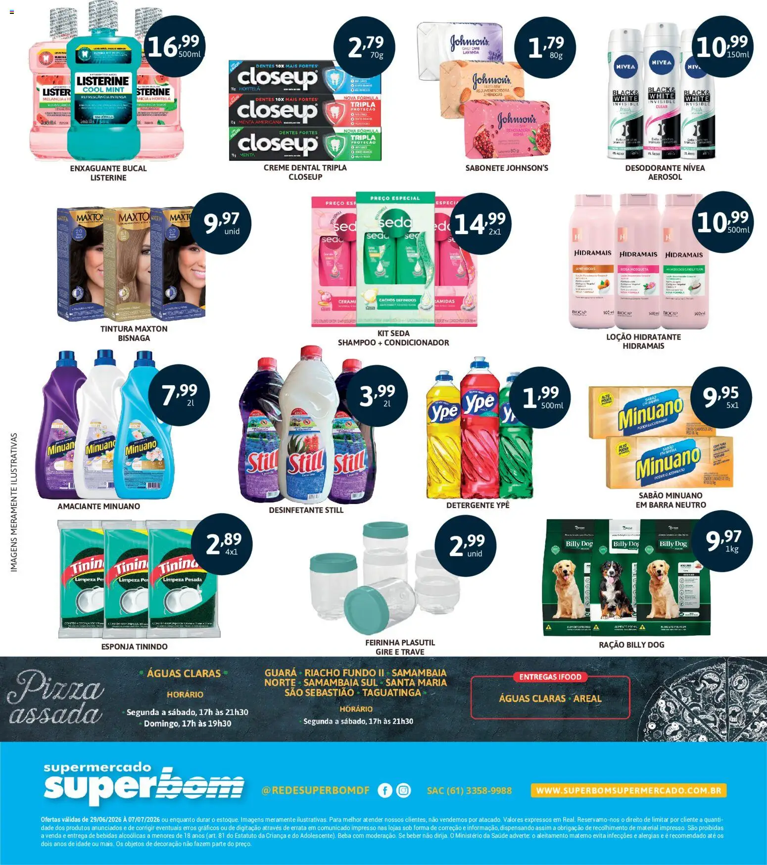 Superbom Folheto - válido de 29/06/2026 | Página: 4 | Produtos: Desodorante, Pizza, Cálcio, Creme dental