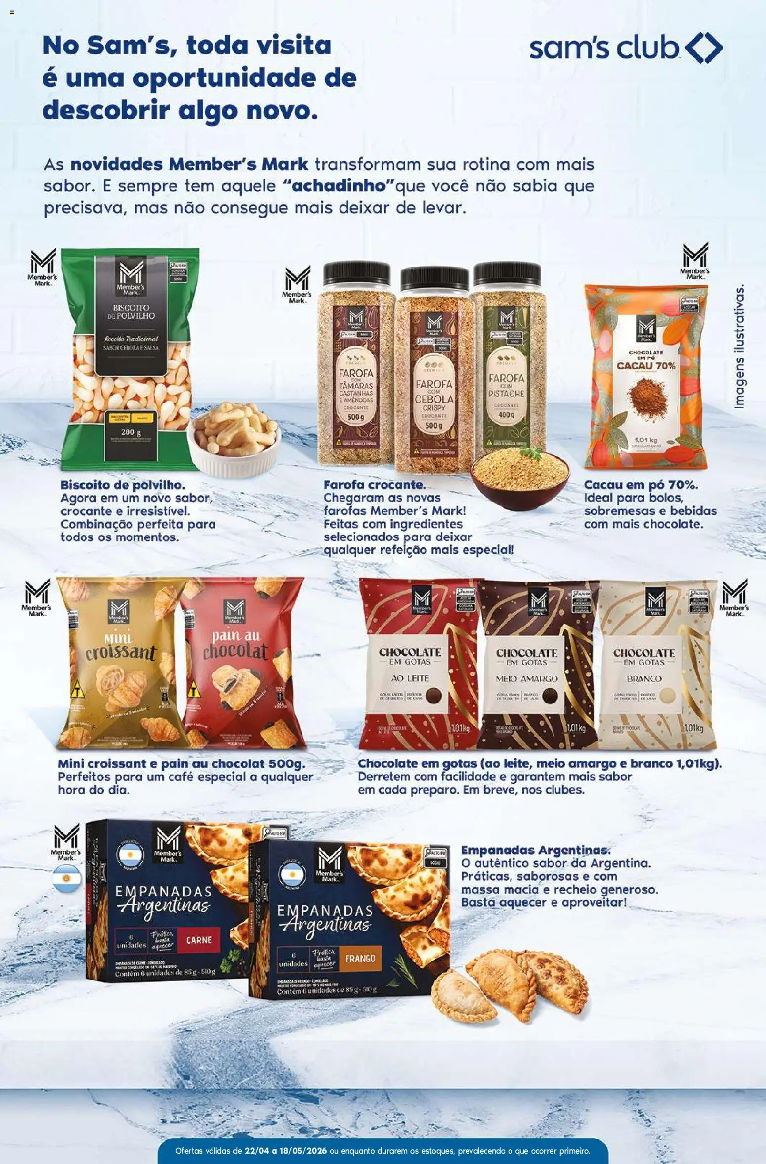 Sam's Club Folheto - válido de 22.04.2026 | Página: 3 | Produtos: Cebola, Biscoito, Leite, Massa