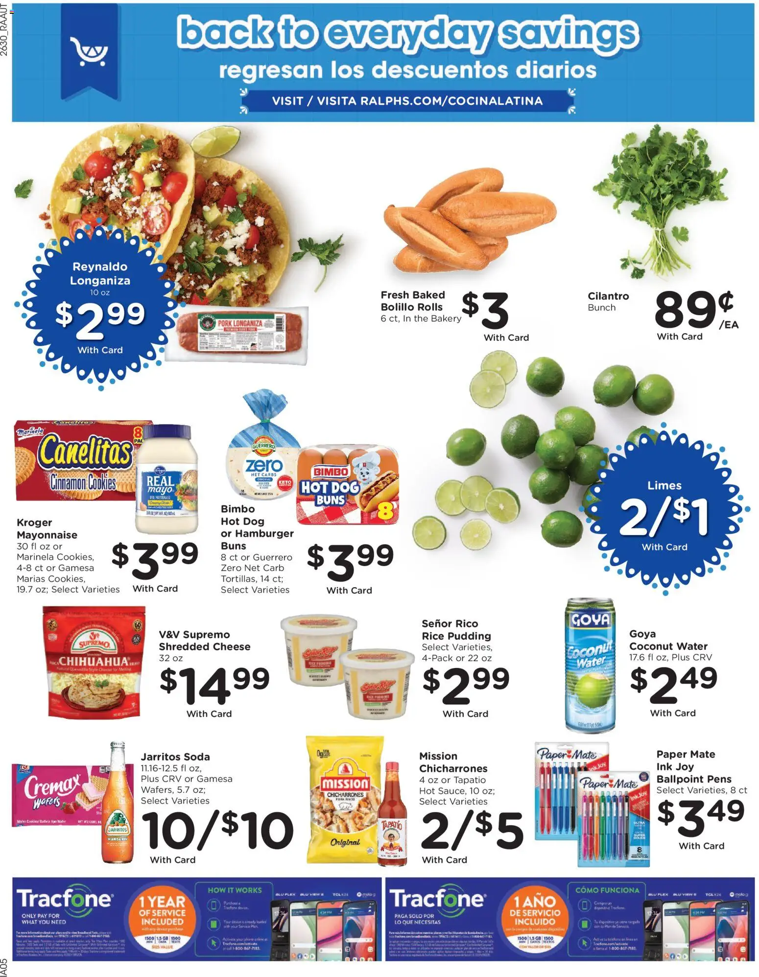 Ralphs Weekly Ad - valid from 08/26/2026 | Page: 16 | Products: Ink, Hamburger, Rice pudding, Water
