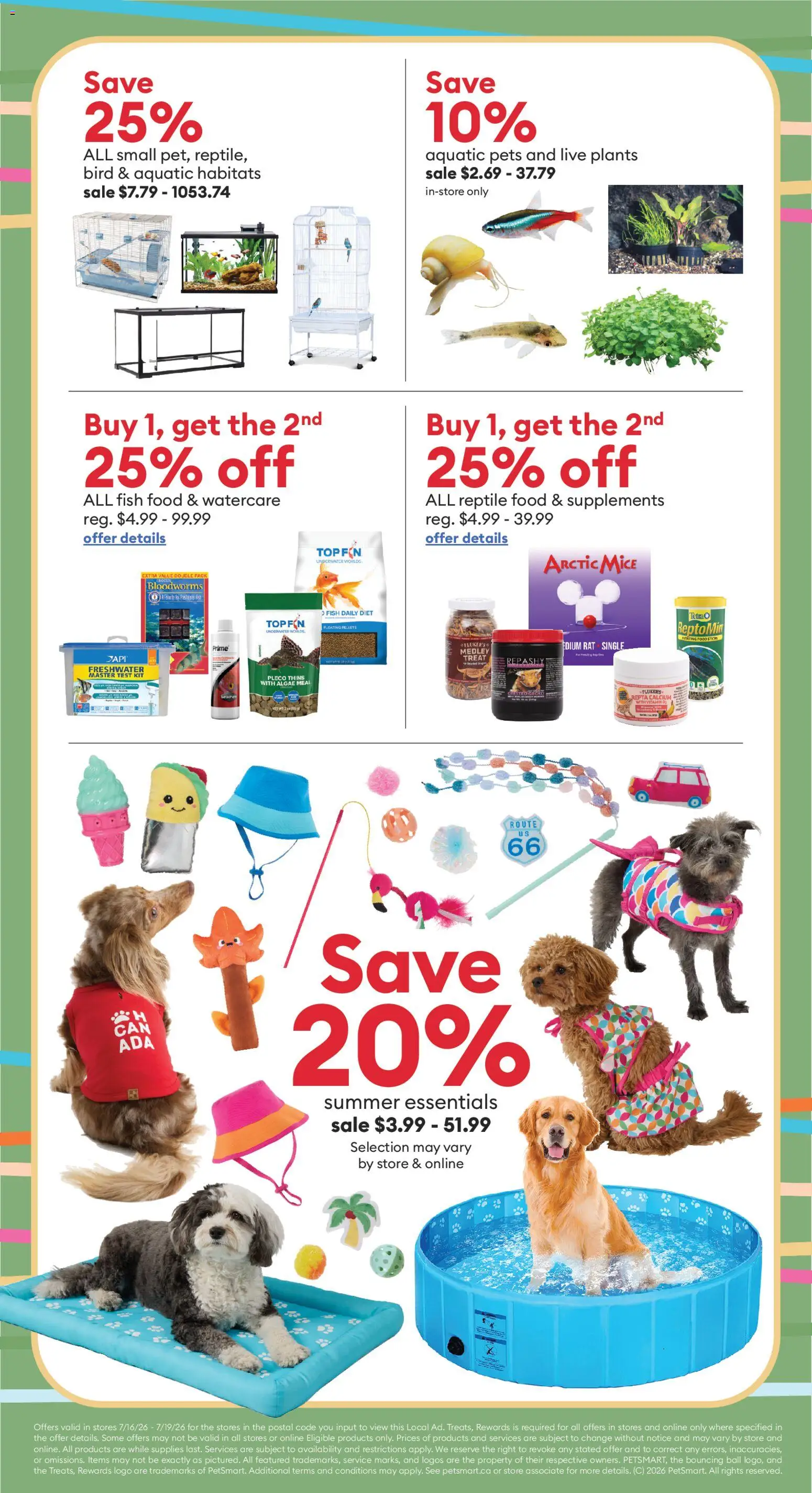 Petsmart flyer valid from Jul 16, 2026 | Page: 2 | Products: Fish
