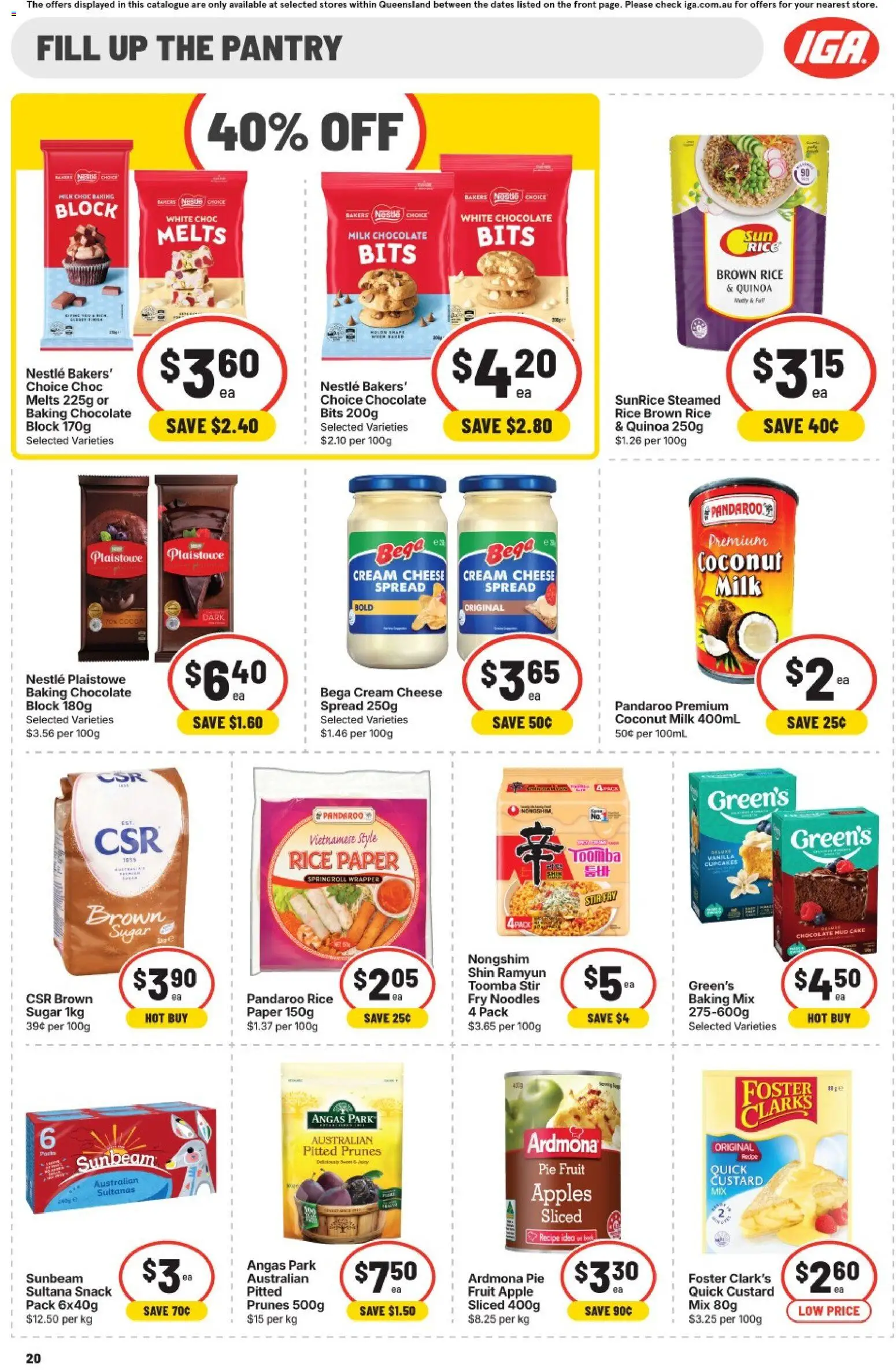 IGA catalogue - valid from 15/07/2026 | Page: 20 | Products: Powder, Butter, Oil, Olive oil