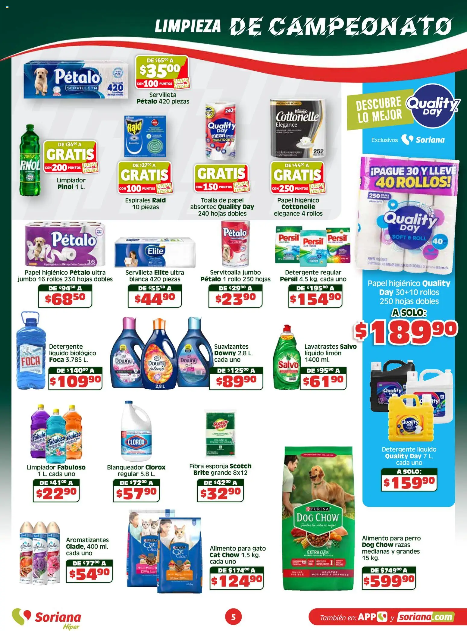 Nuevas ofertas de Soriana válidas en toda la República Mexicana desde el 30.04.2026. ¡Encuentra las mejores ofertas en Soriana folleto! | Página: 5
