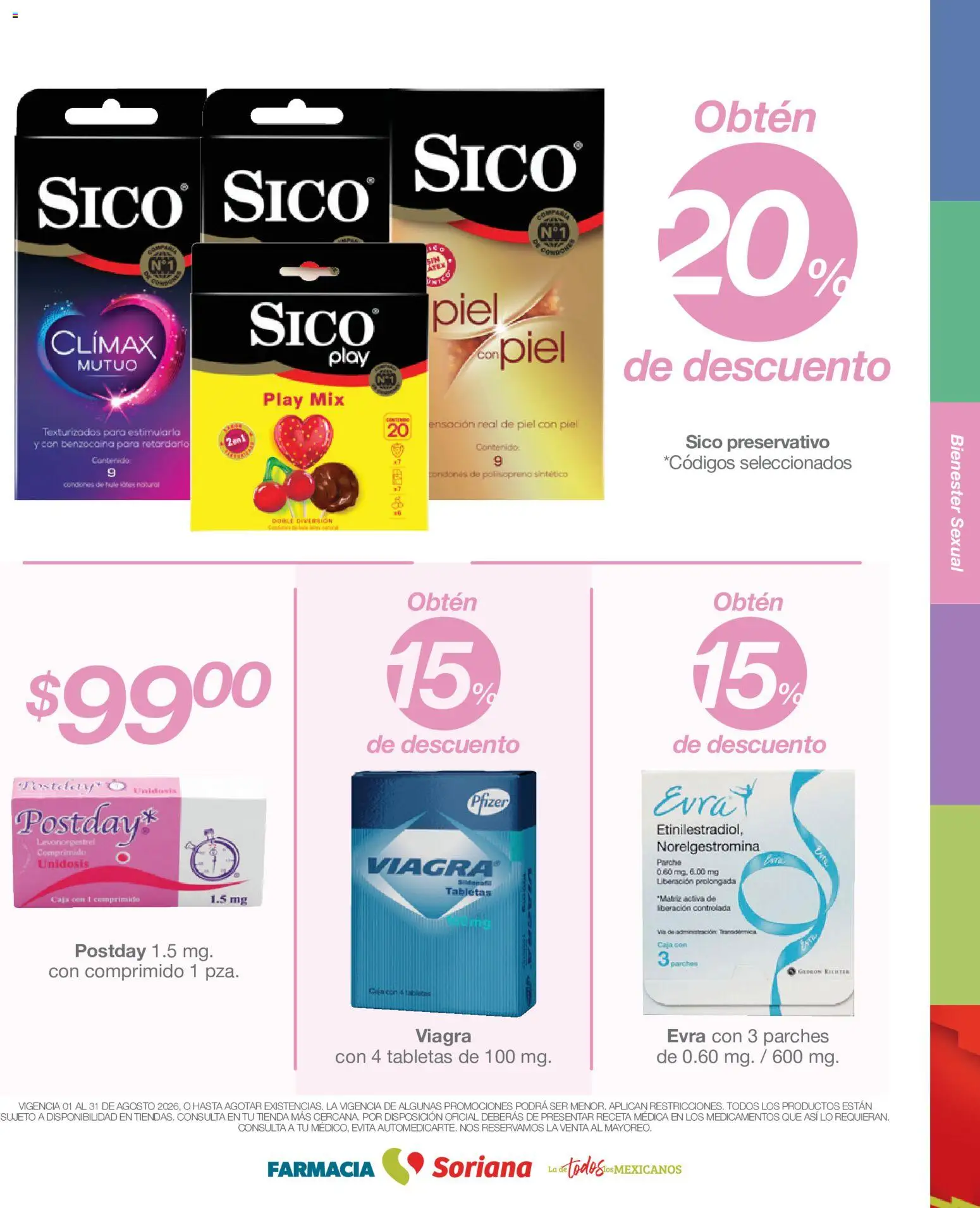 Nuevas ofertas de Soriana válidas en toda la República Mexicana desde el 01/08/2026. ¡Encuentra las mejores ofertas en Soriana Folleto Farmacia Soriana Híper Nacional! | Página: 5 | Productos: Caja