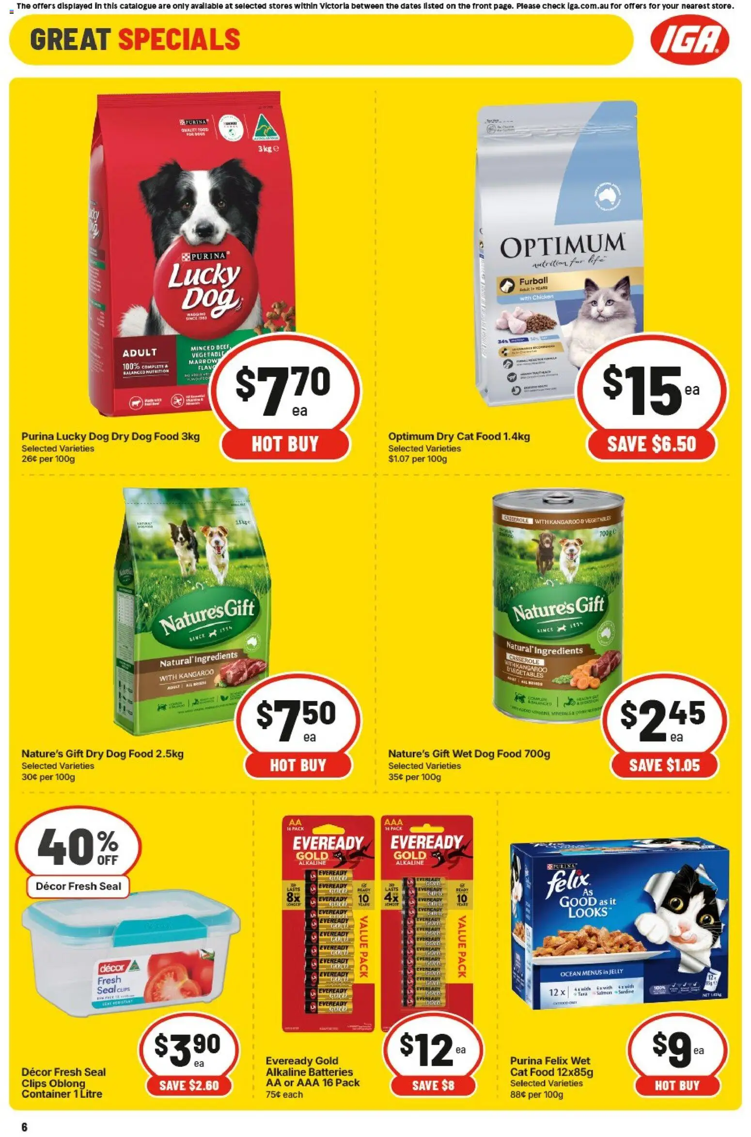 IGA catalogue - valid from 20.05.2026 | Page: 9 | Products: Decor, Chicken, Vegetables, Batteries