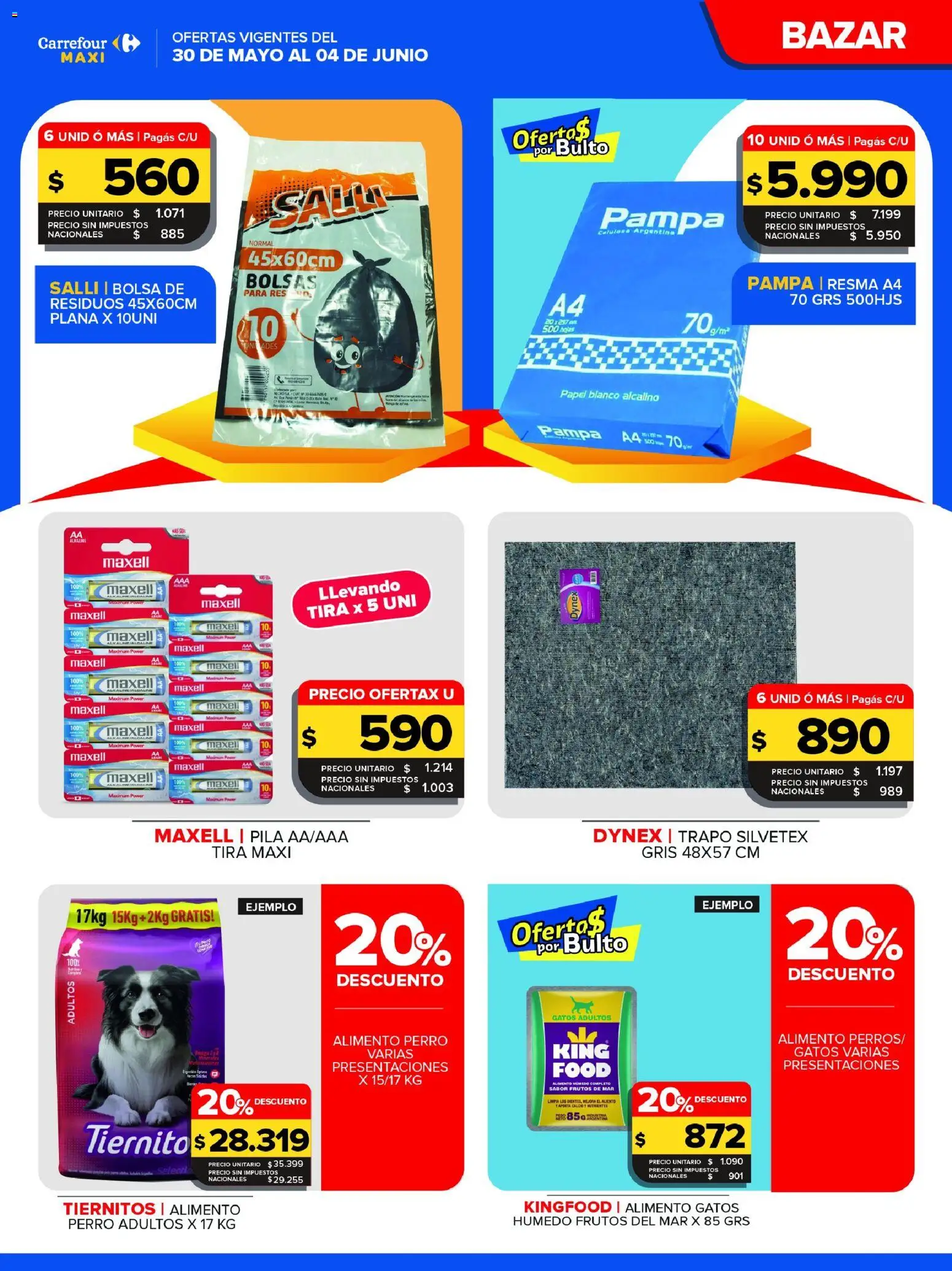 Carrefour Maxi catálogo │ válido desde el 30.05.2026 | Página: 7 | Productos: Pila, Bolsa