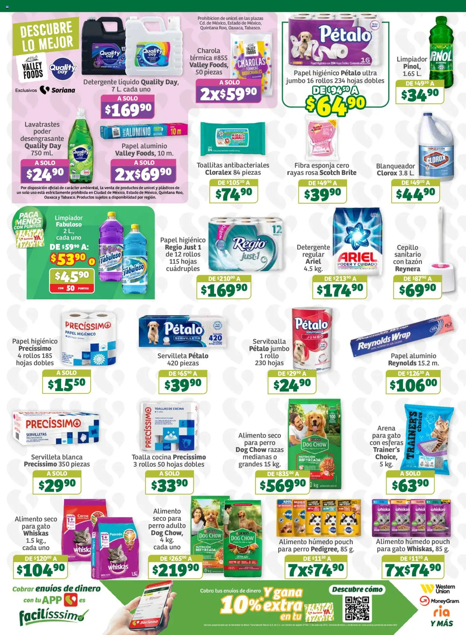 Nuevas ofertas de Soriana válidas en toda la República Mexicana desde el 02/10/2026. ¡Encuentra las mejores ofertas en Soriana Súper - En México Oferta se dice Soriana! | Página: 7
