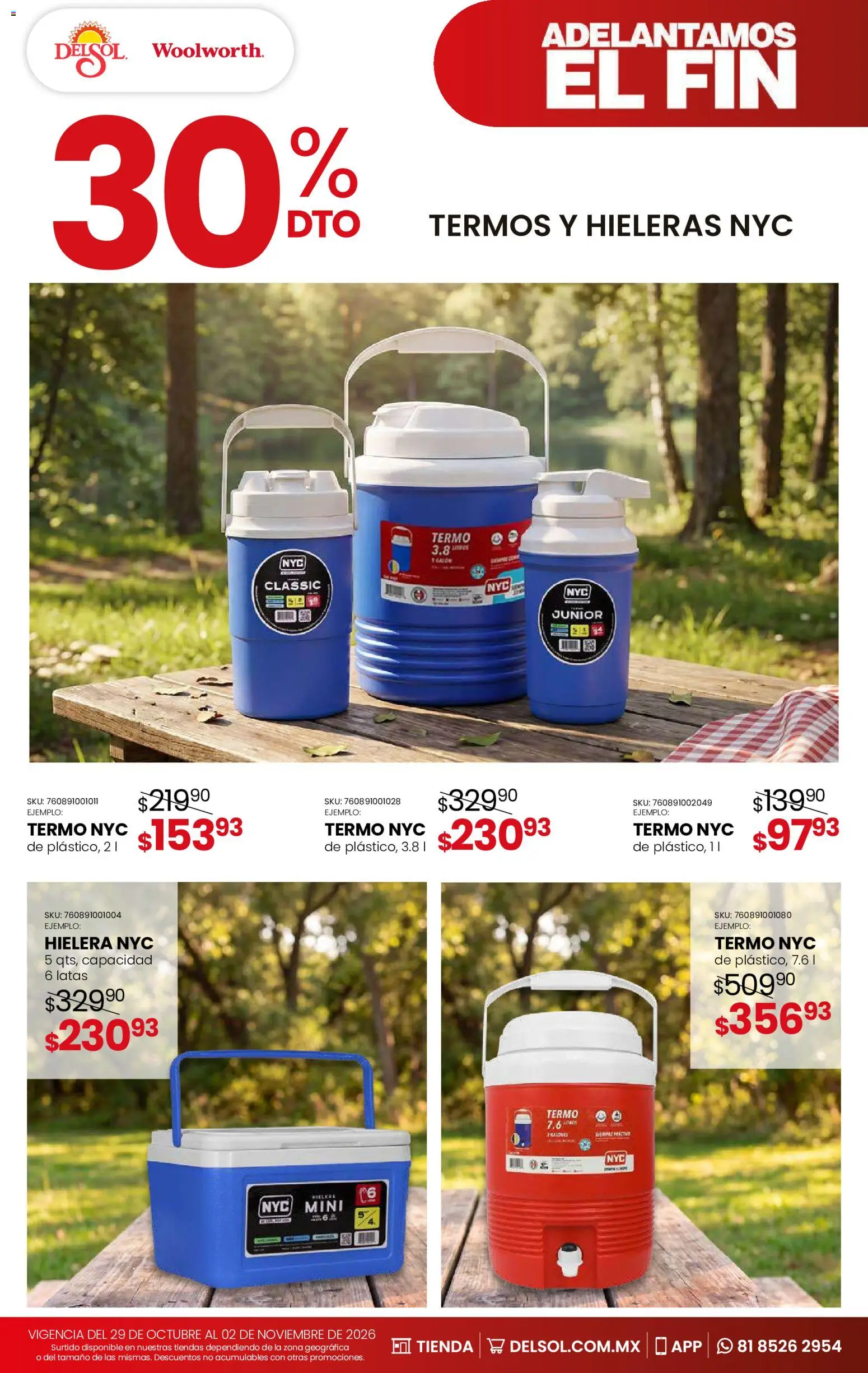 Nuevas ofertas de Del Sol y Woolworth válidas en toda la República Mexicana desde el 29/10/2026. ¡Encuentra las mejores ofertas en Del Sol y Woolworth Buen Fin! | Página: 21