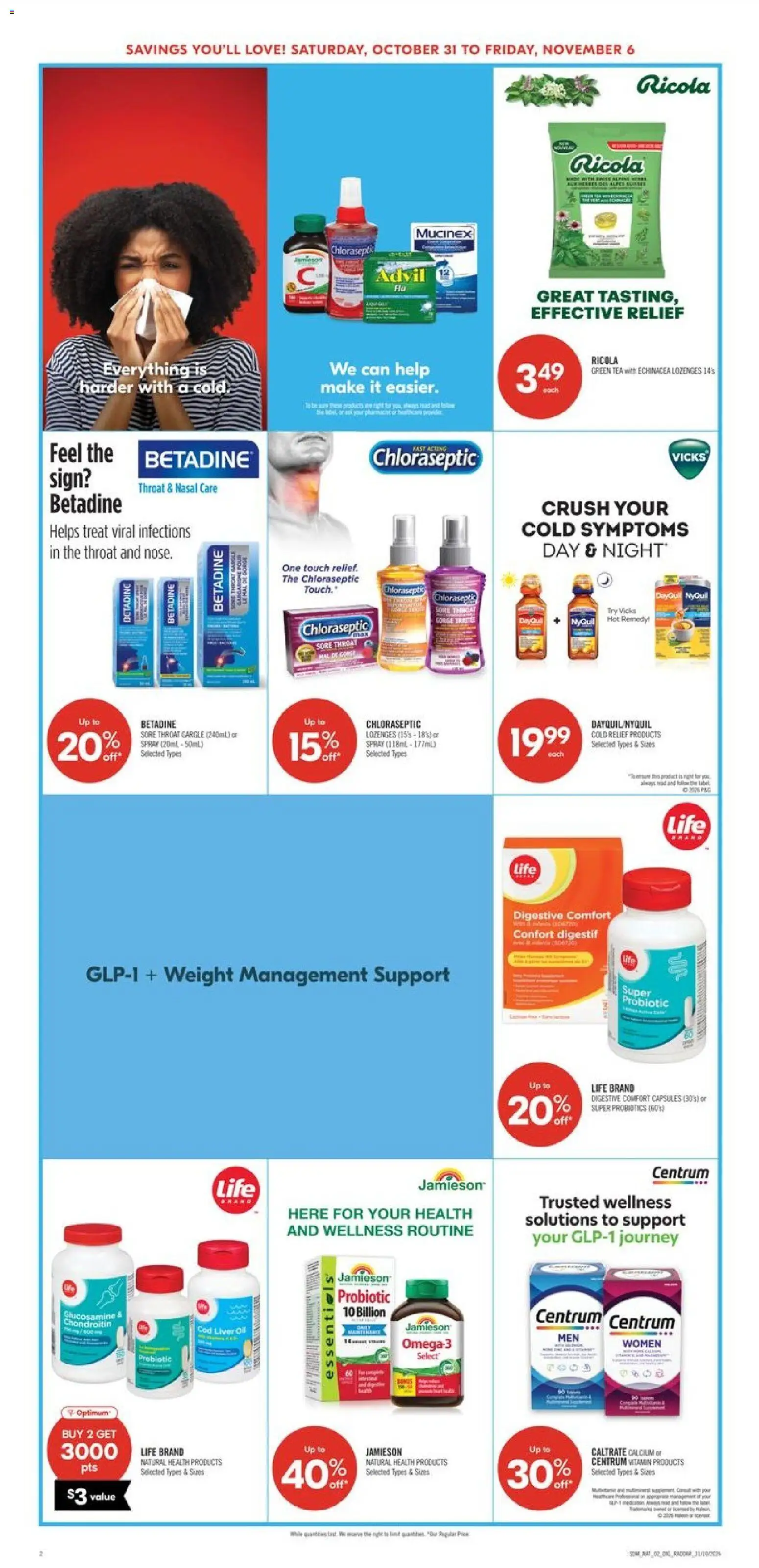 Shoppers flyer valid from Oct 31, 2026 | Page: 18