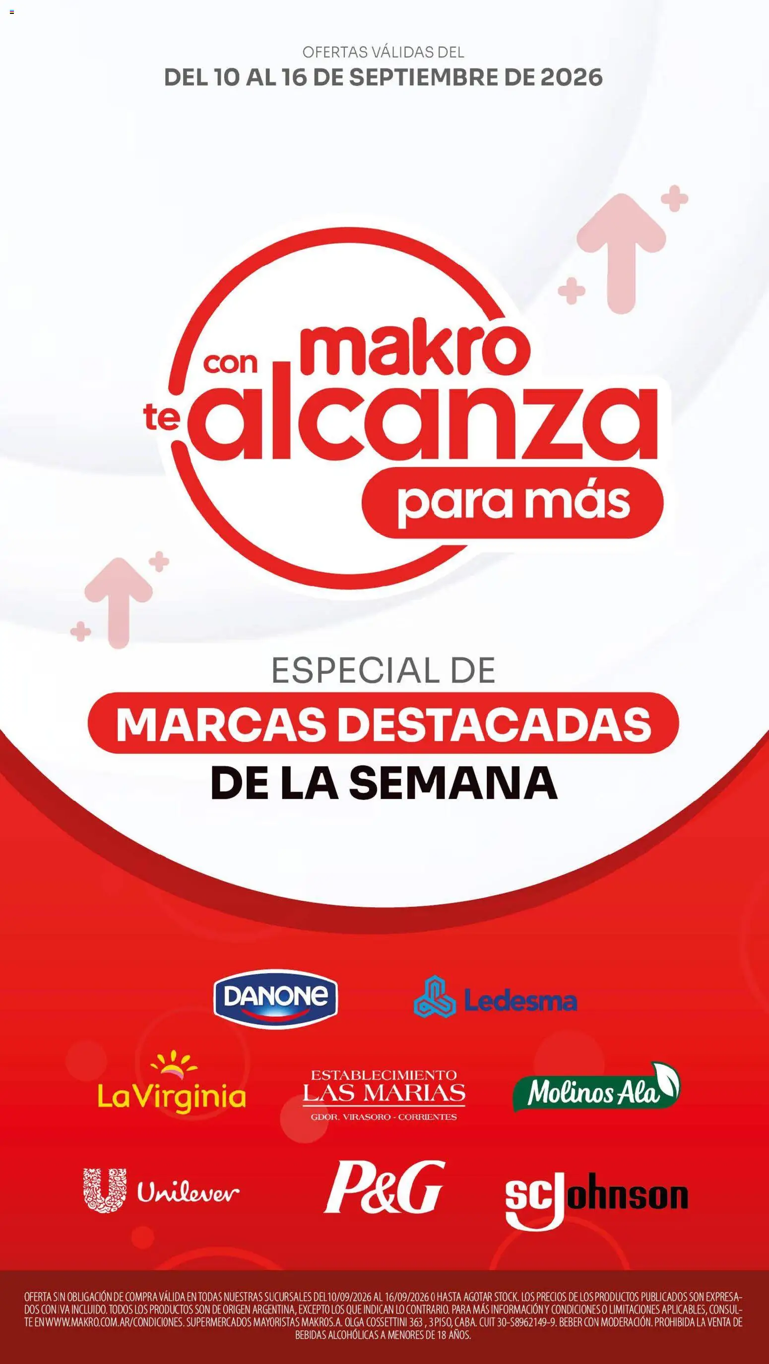 Makro ofertas especiales │ válido desde el 10/09/2026 | Página: 1 | Productos: Bebidas, Té