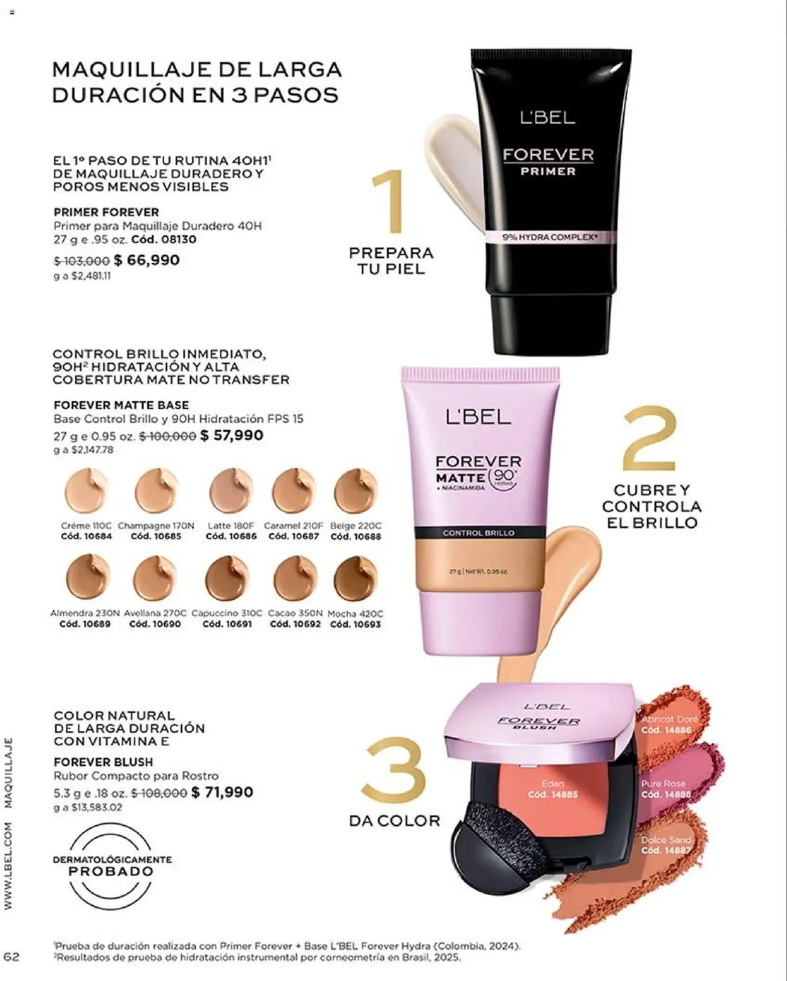 L'Bel revista - valida desde el 17/08/2026 | Página: 62 | Productos: Almendra, Puré, Rubor, Maquillaje